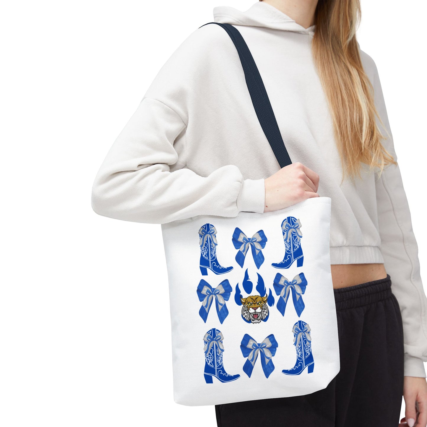 KY wildcats Stylish Blue Cowboy Boots Tote Bag, Kentucky Wildcats Fan, Kentucky Game Day, UK Wildcats, Kentucky Alumni, Graduation Gift, Lexington KY Gift