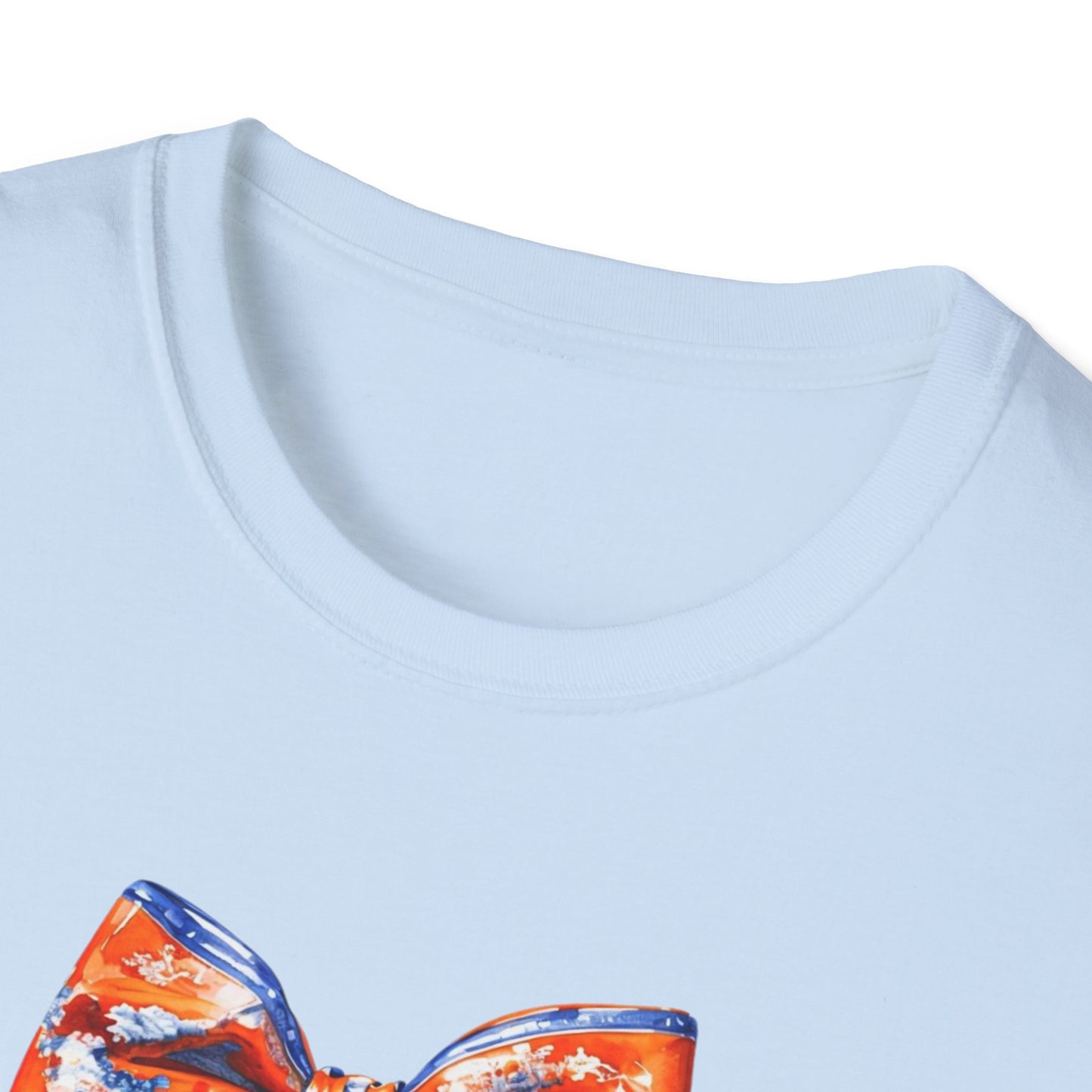 AU Coquette Boot Bow Cheerful Unisex T-Shirt with Bow Design - Perfect for Game Day, Sports Fans, Birthdays, and Casual Wear, Go Tigers!