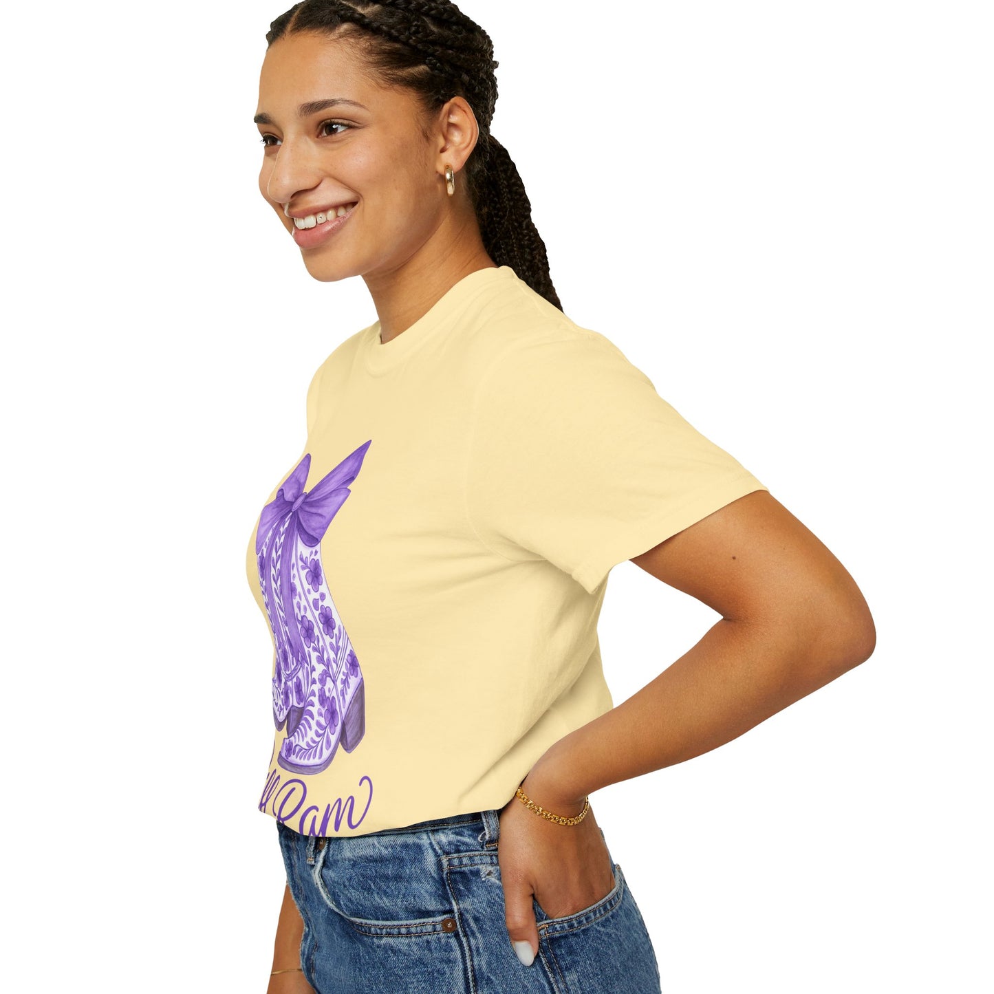 Purple Cowboy Boots T-Shirt | Western Style Tee, Festival Wear, Country Music Shirt, Gift for Horse Lovers, Casual Chic