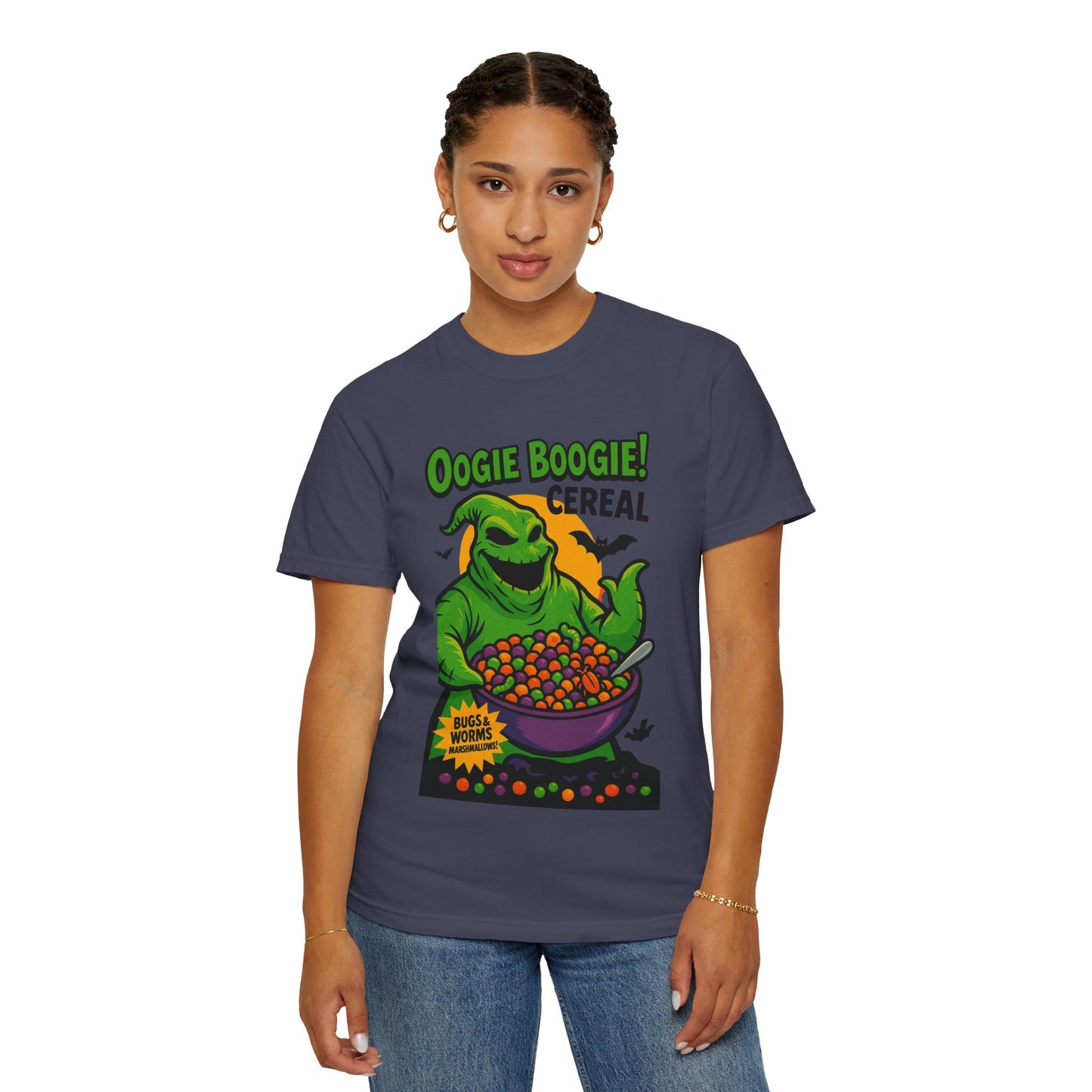 Oogie Boogie Cereal Unisex T-Shirt, Halloween Tee, Cartoon Apparel, Gifts for Fans, Unique Graphic Shirt, Spooky Style