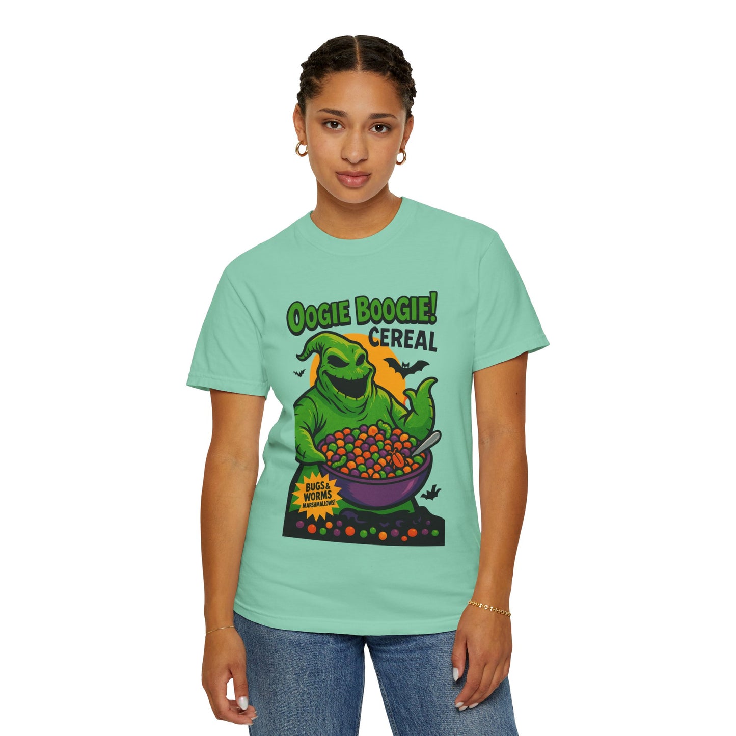 Oogie Boogie Cereal Unisex T-Shirt, Halloween Tee, Cartoon Apparel, Gifts for Fans, Unique Graphic Shirt, Spooky Style