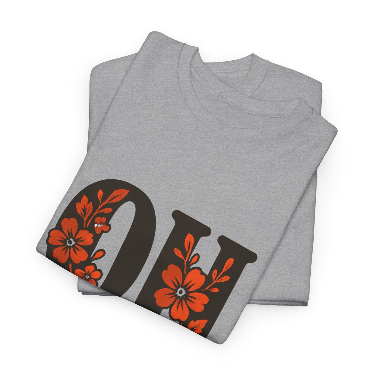 OH Go Browns Floral Unisex Tee, Fan Apparel, Game Day Shirt, Casual Wear, Gift for Sports Lovers