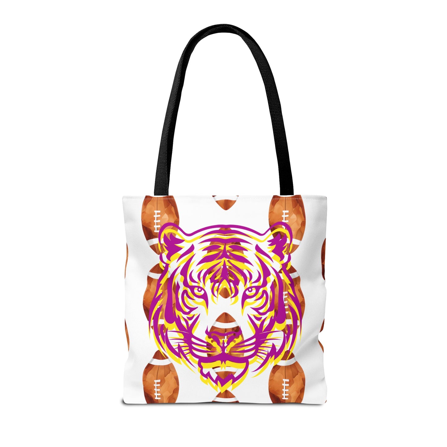 Vibrant Tiger Print Tote Bag - LSU Fans Gift