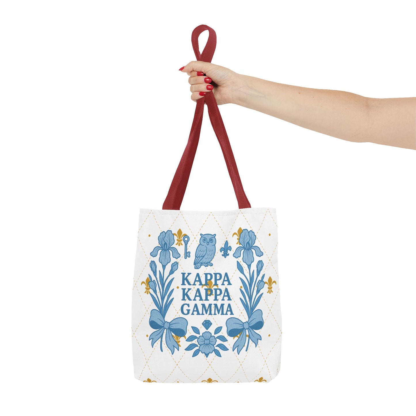 Floral KKG Sorority Tote Bag | College Student Gift, Event Tote