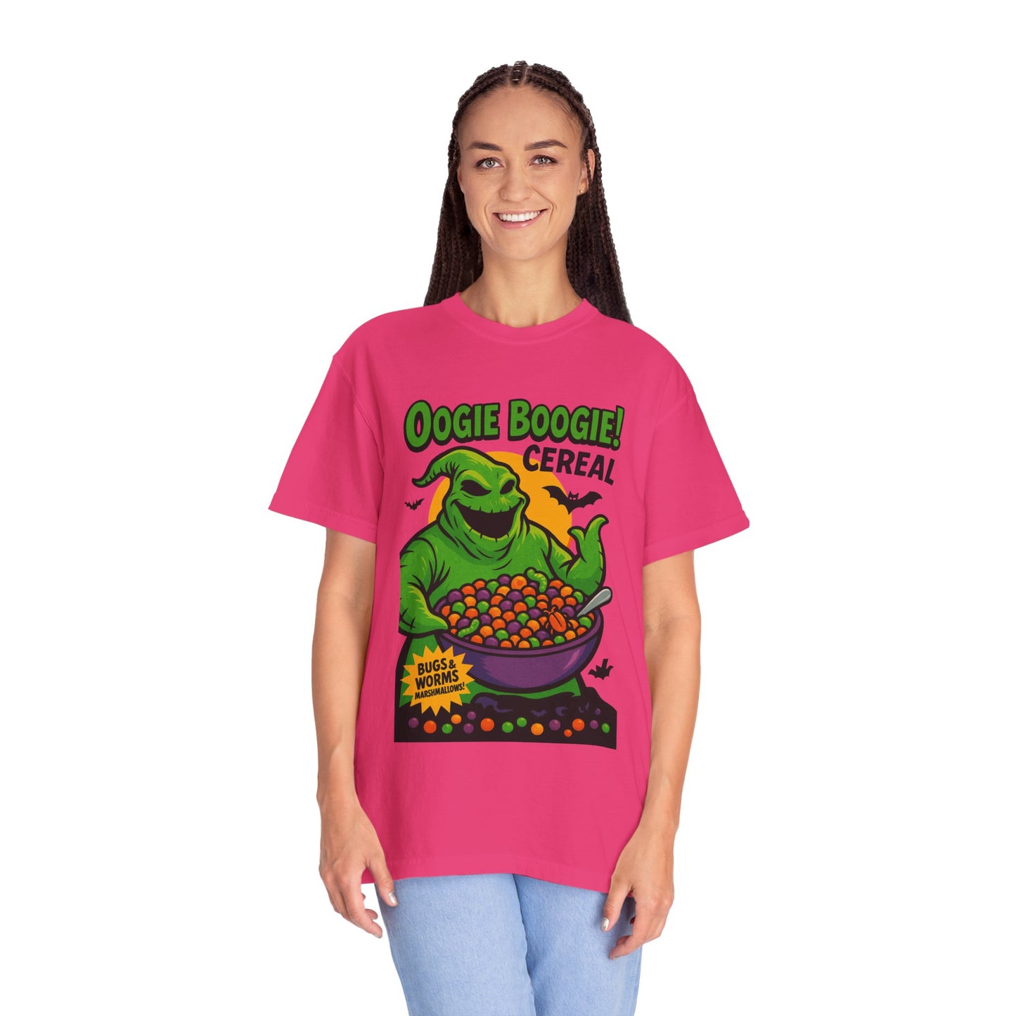 Oogie Boogie Cereal Unisex T-Shirt, Halloween Tee, Cartoon Apparel, Gifts for Fans, Unique Graphic Shirt, Spooky Style