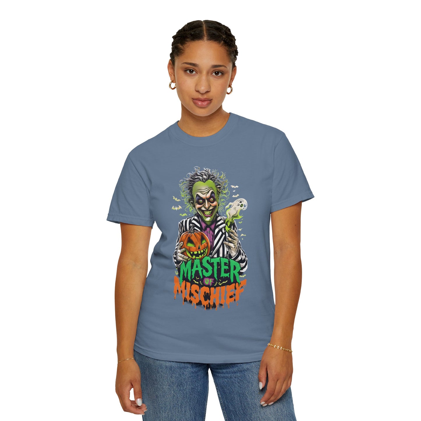 Master of Mischief Unisex T-Shirt, Halloween Party Shirt, Costume Tee, Spooky Gift, Fall Apparel, Graphic Tee