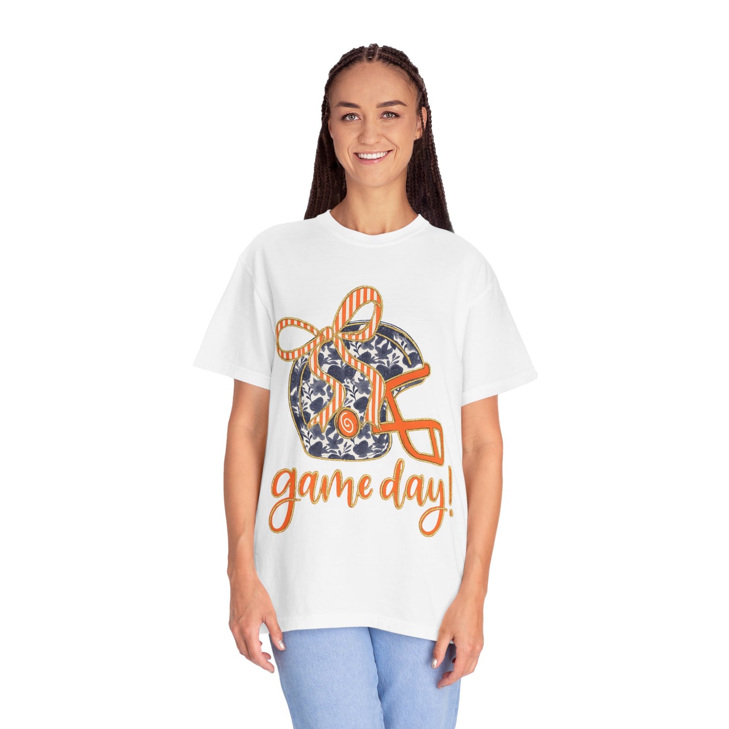Game Day Coquette Style, Football Helmet T-Shirt | Unisex Sports Tee for Football Fans | Perfect for Tailgating, Game Everyday Wear