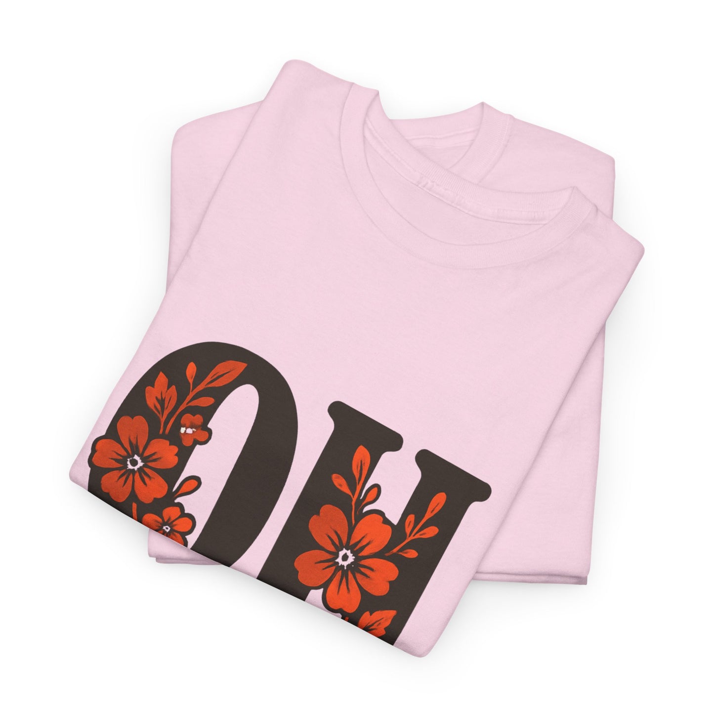 OH Go Browns Floral Unisex Tee, Fan Apparel, Game Day Shirt, Casual Wear, Gift for Sports Lovers