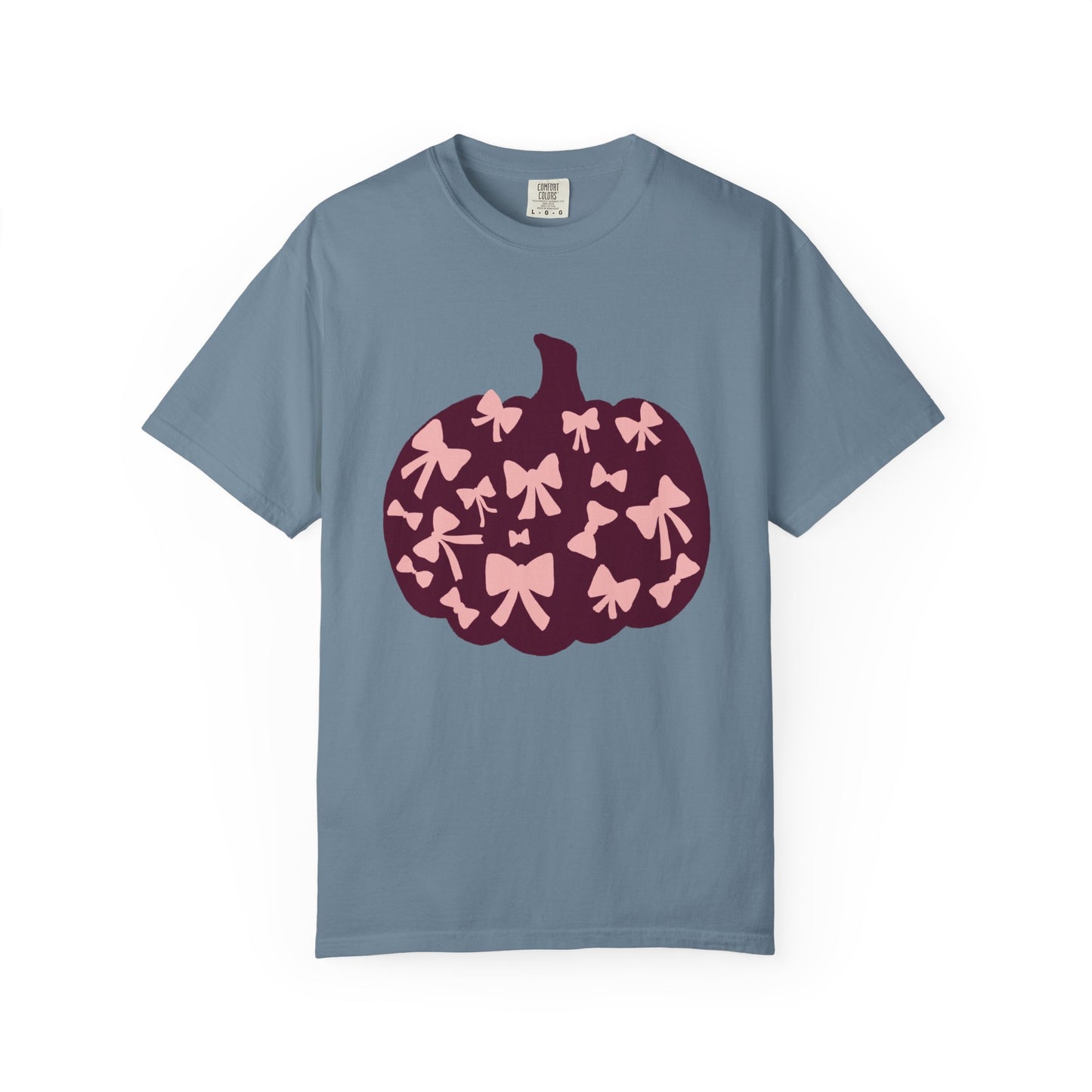 Pumpkin Bow Graphic Tee | Unisex Fall T-Shirt, Halloween Top, Cute Autumn Shirt, Gift for Her, Festival Wear