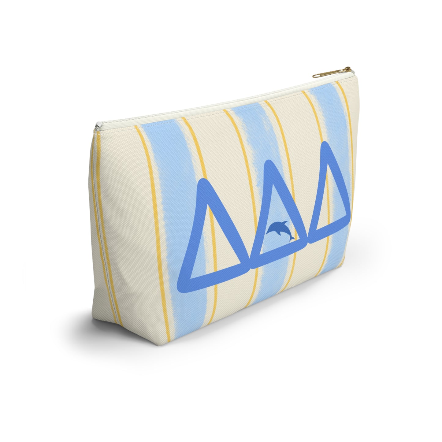 DDD Chic Dolphin Print Accessory Pouch, Cosmetic Bag, Travel Organizer, Beach Essentials, Summer Vibes, Gift for Her