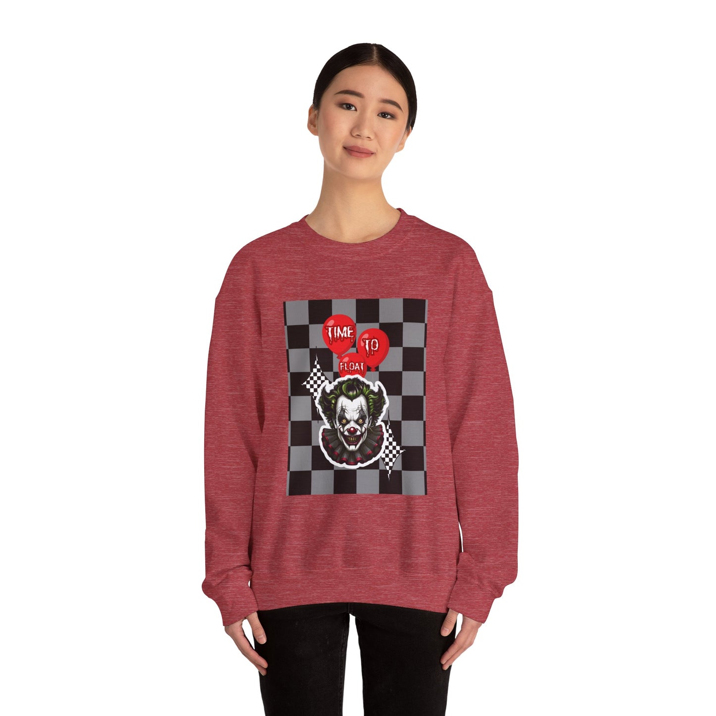 Horror Fan Crewneck Sweatshirt - Time To Float, Love It Or Leave It