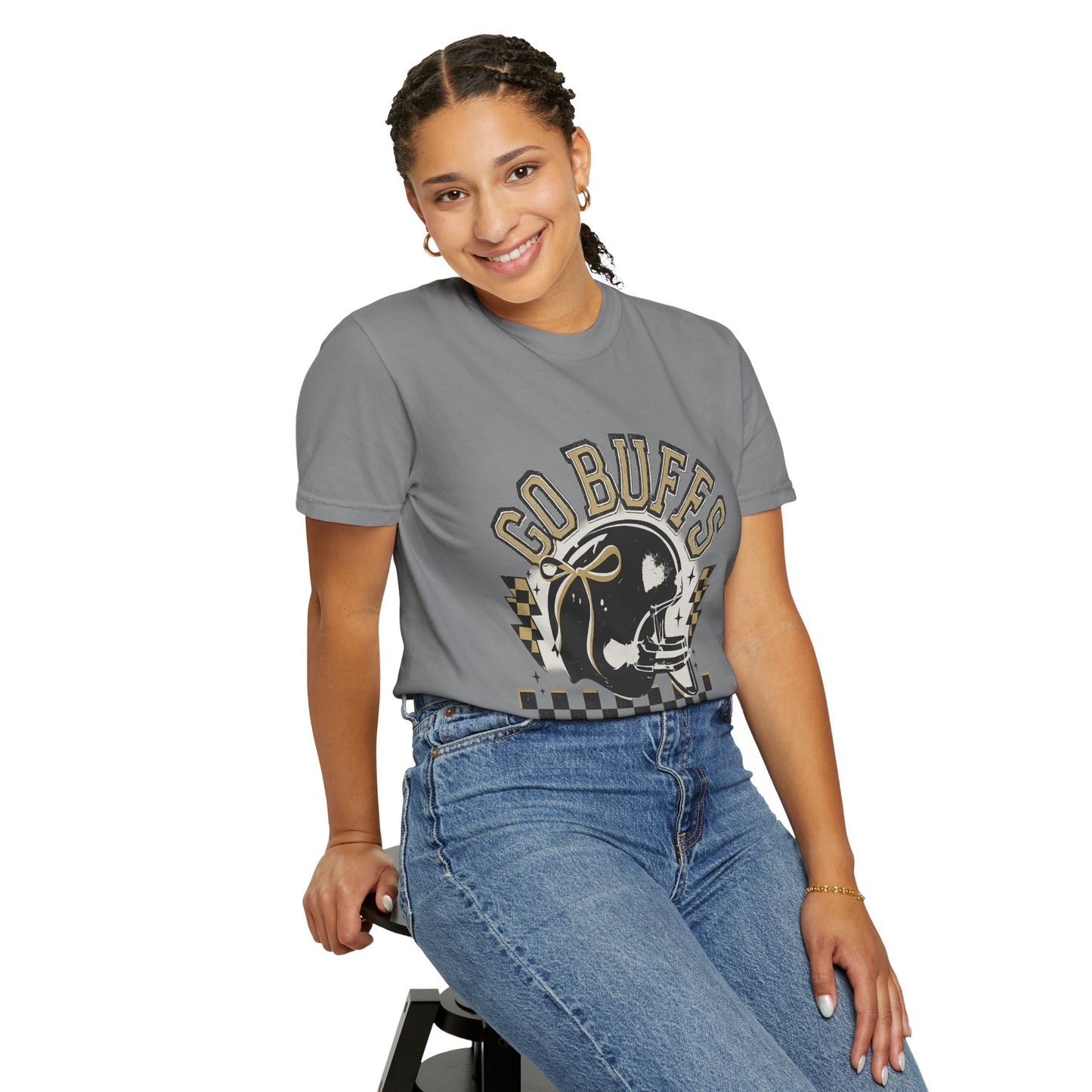 Vintage Sports Fan T-Shirt - Go Buffs Graphic Tee