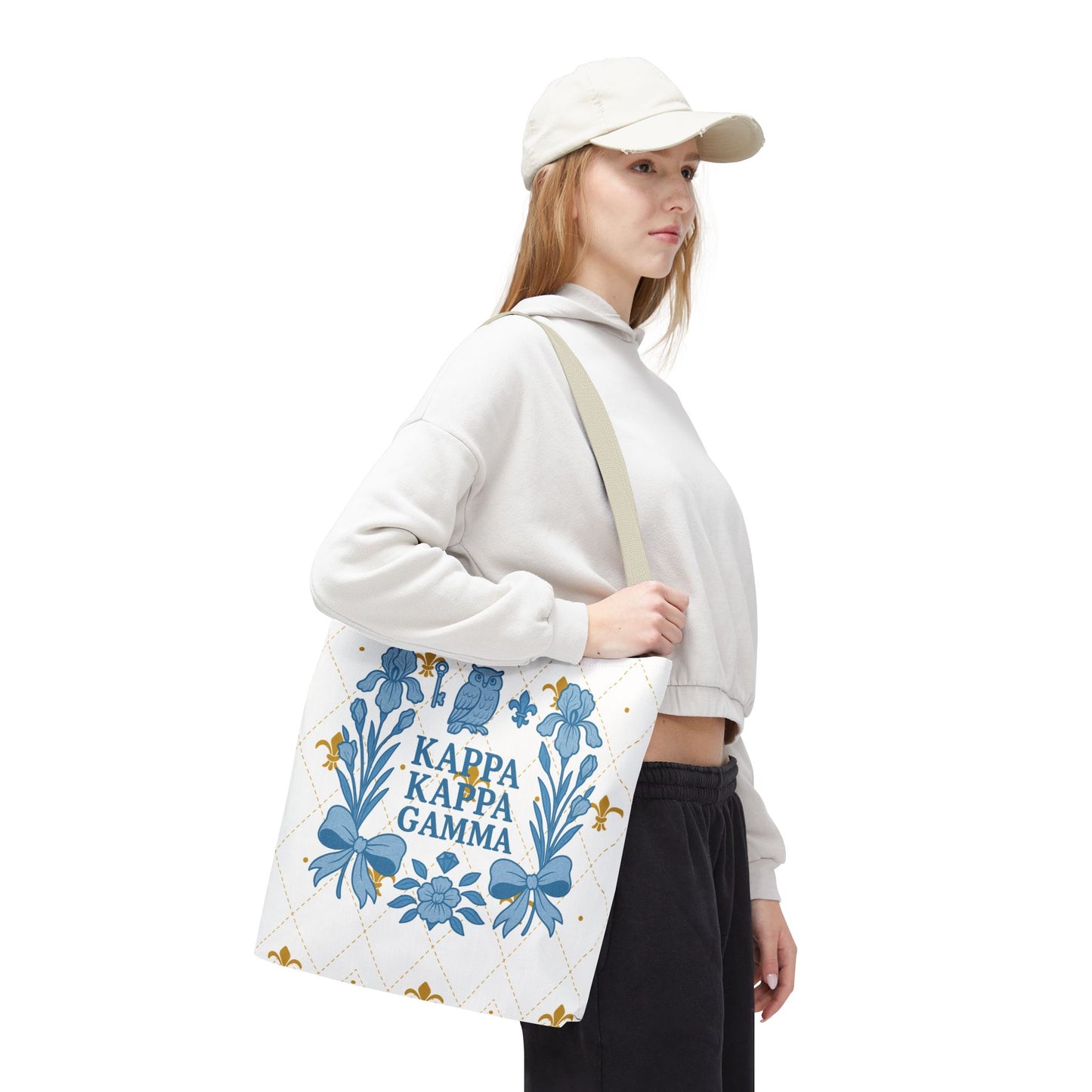 Floral KKG Sorority Tote Bag | College Student Gift, Event Tote