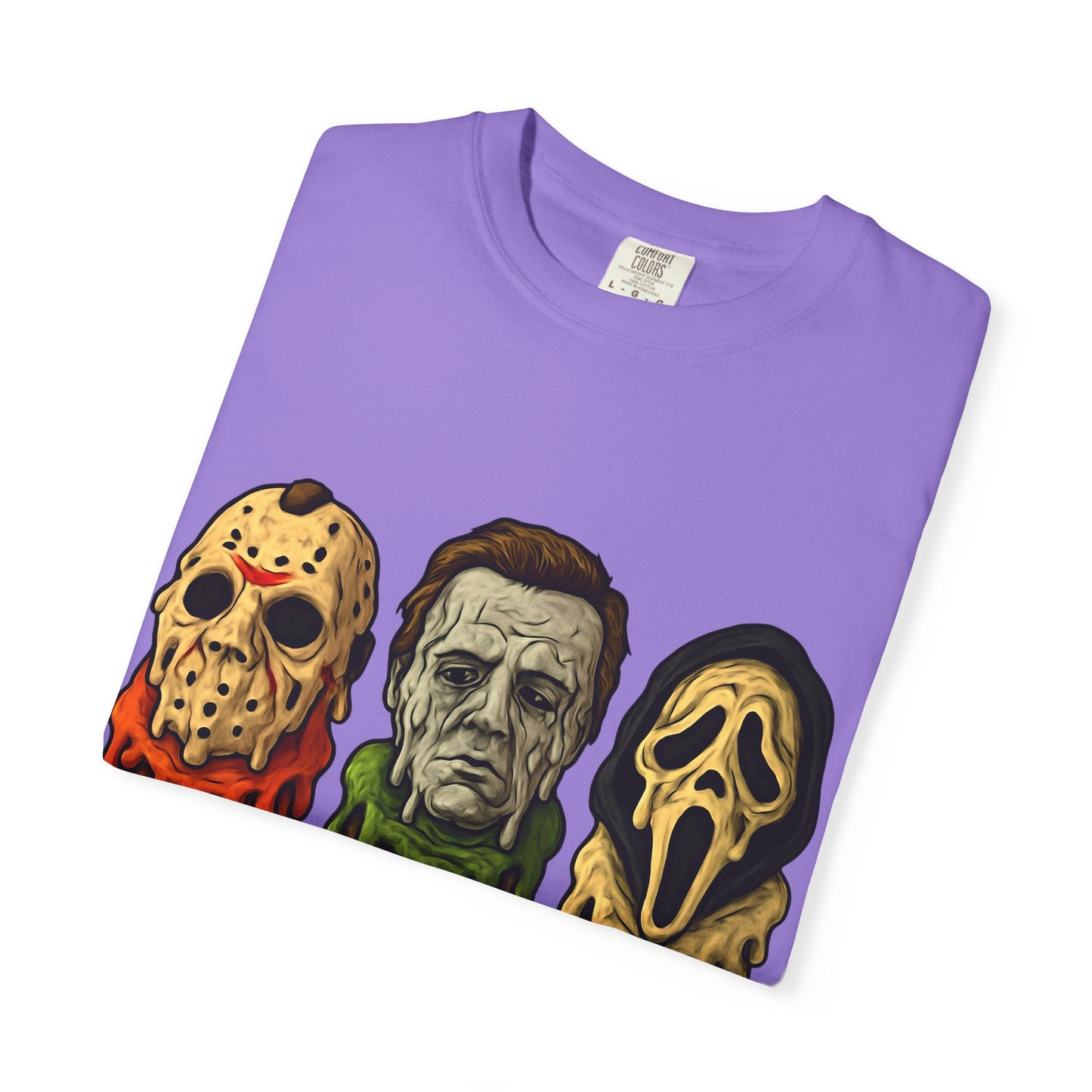 Halloween Horror Movie T-Shirt with Iconic Characters, Unisex Casual Tee for Gifting, Summer Fun, Halloween Costume, Movie Lovers