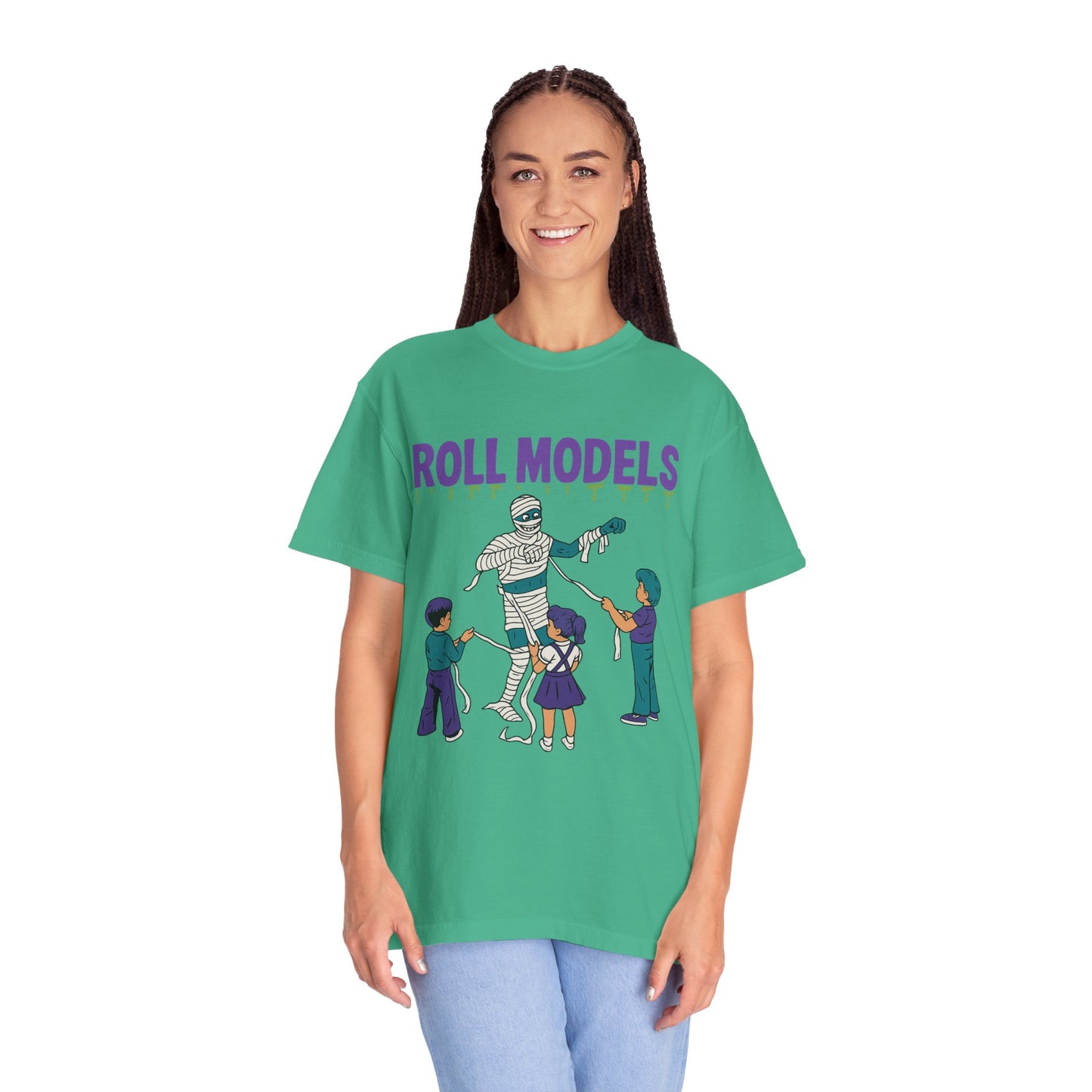 Mummy Roll Models T-Shirt, Cute Halloween Shirt, Kids Costume Tee, Family Fun Outfit, Retro Graphic Top, Vintage Style Tee