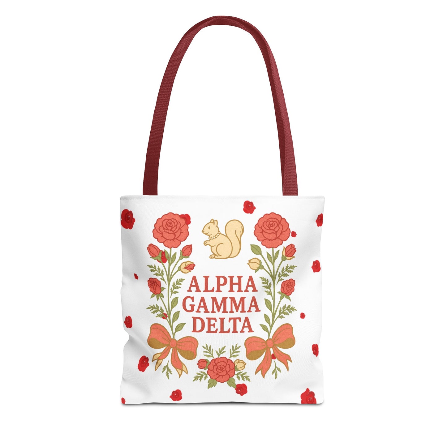 Floral Tote Bag | Alpha Gamma Delta Collection | Perfect for Sorority Events & Graduates