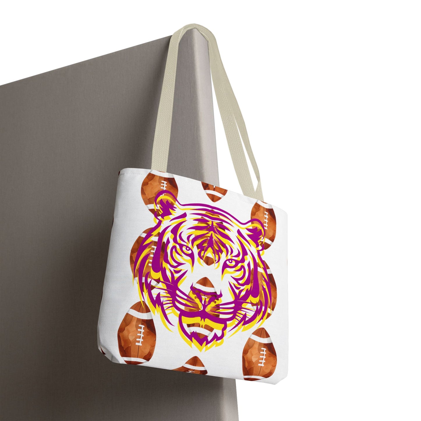 Vibrant Tiger Print Tote Bag - LSU Fans Gift
