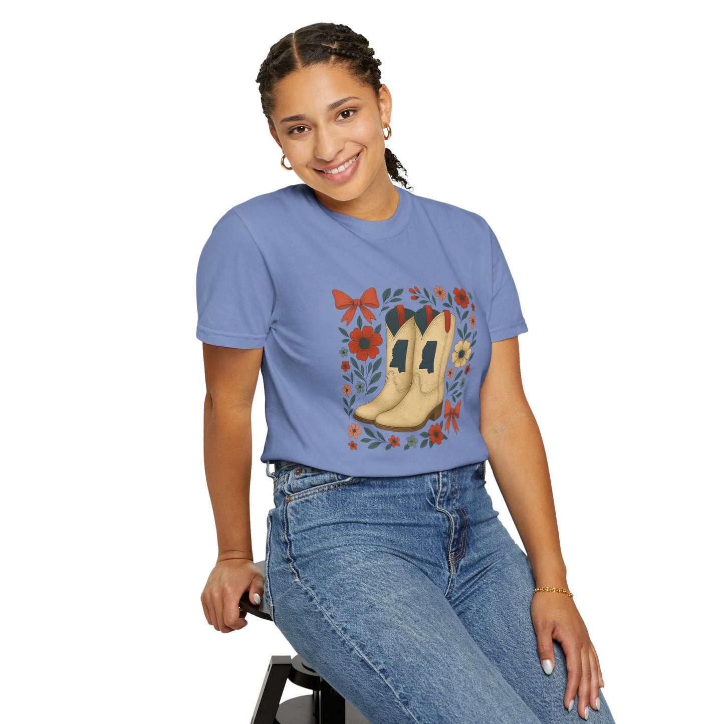 Mississippi Cowboy Boots T-Shirt - Ole Miss Rebels Fan
