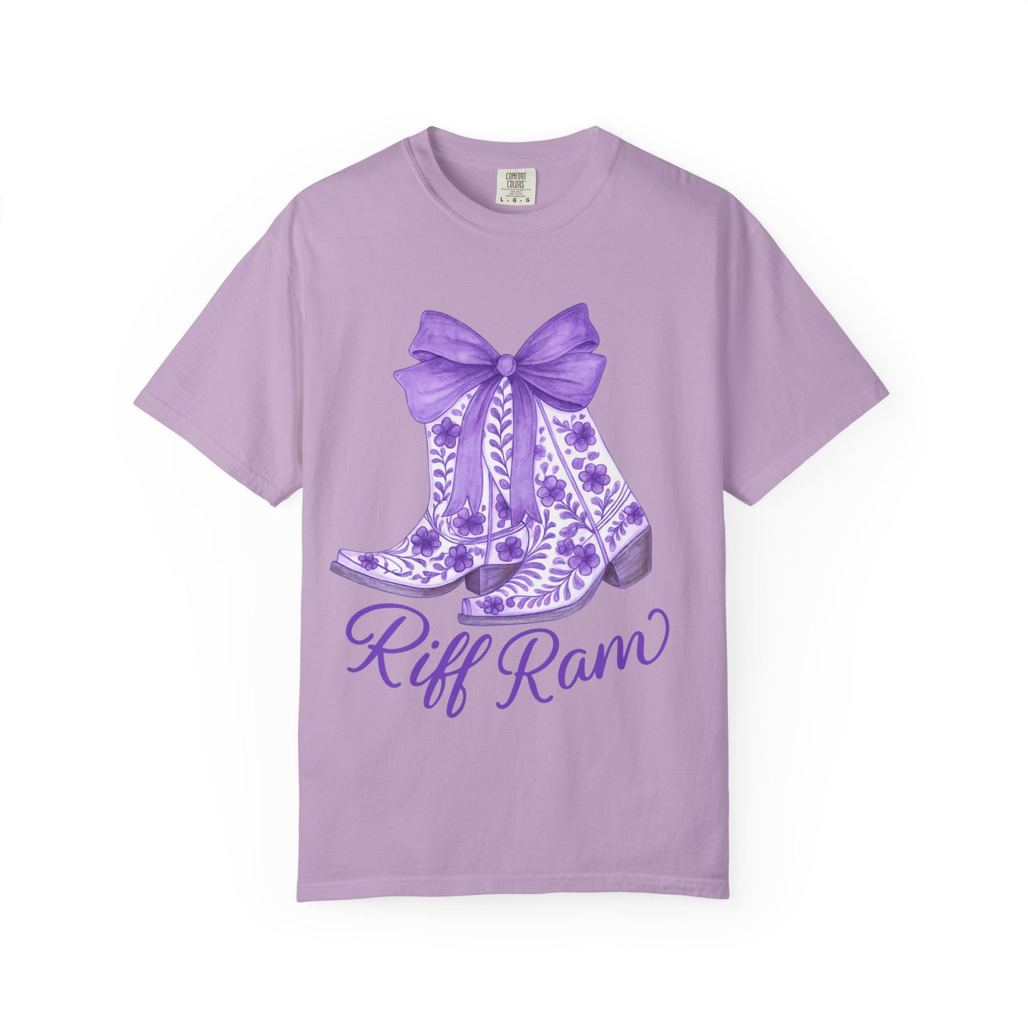 Purple Cowboy Boots T-Shirt | Western Style Tee, Festival Wear, Country Music Shirt, Gift for Horse Lovers, Casual Chic