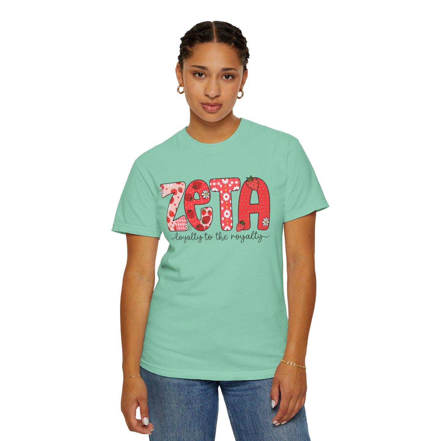 ZTALoyalty T-Shirt, Unisex Garment-Dyed Tee, Perfect for Sorority Events, Greek Life Apparel, Custom Festive Shirt, Everyday Casual Wear