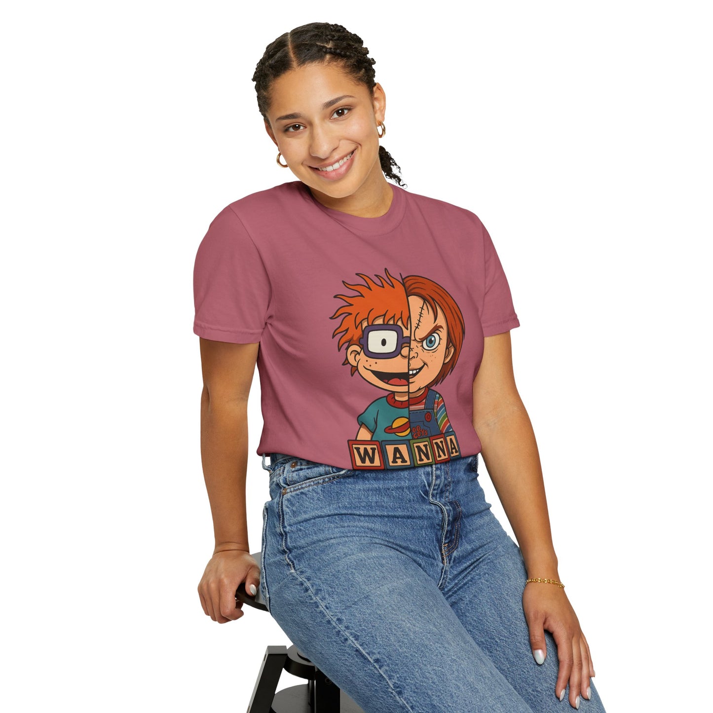 Two Faced Halloween Chucky-Inspired Unisex T-Shirt