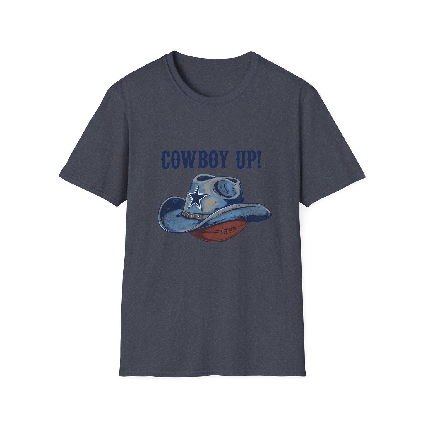 Cowboy Up! Unisex Softstyle T-Shirt - Casual Western Tee for Rodeos, Country Events, Fun Graphic Shirt, Everyday Wear