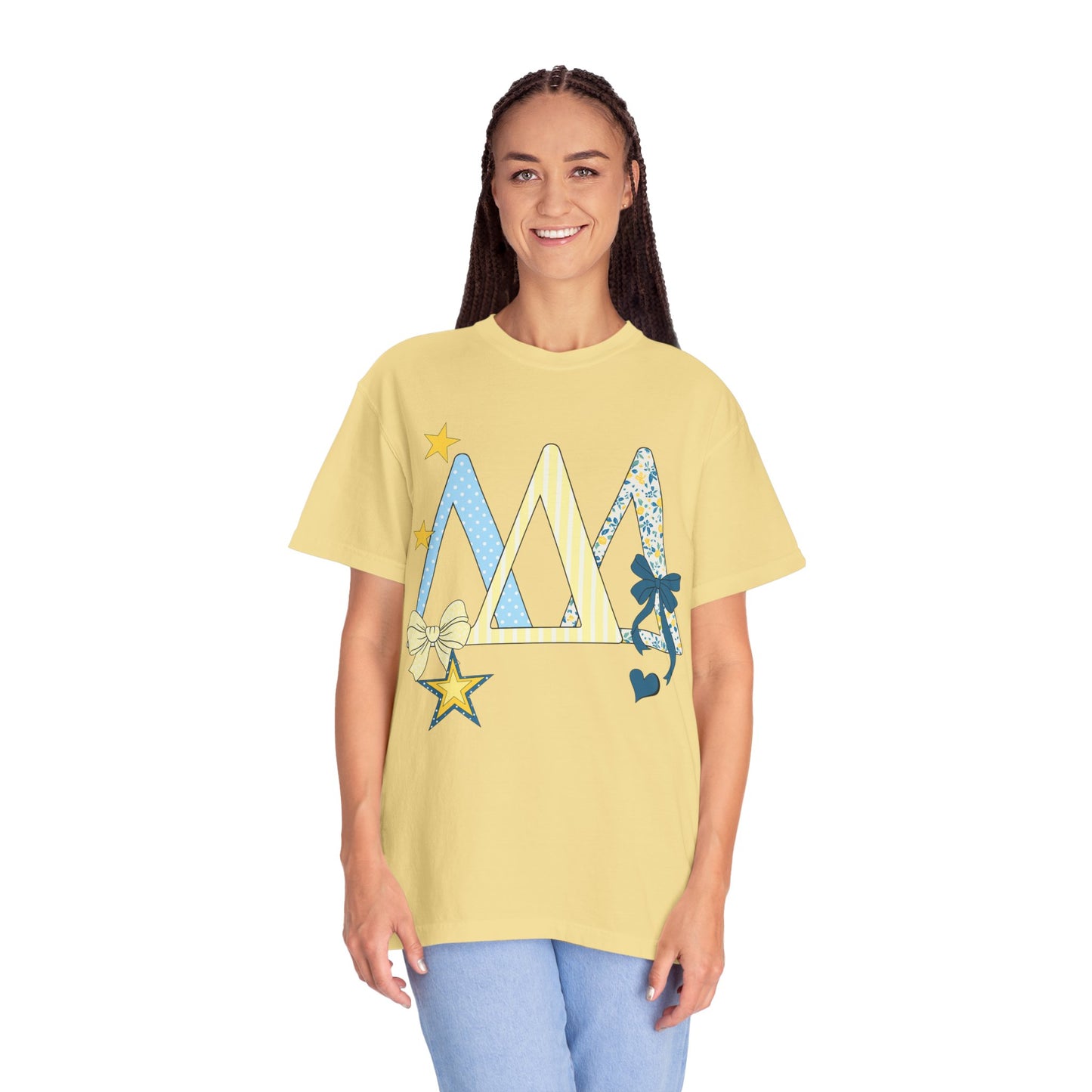 Whimsical yellow and blue Graphic T-Shirt