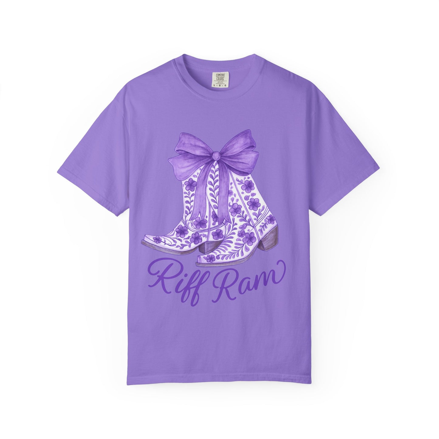 Purple Cowboy Boots T-Shirt | Western Style Tee, Festival Wear, Country Music Shirt, Gift for Horse Lovers, Casual Chic