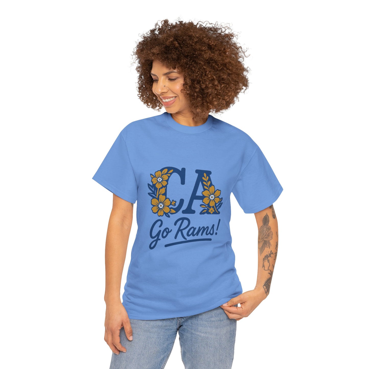 CA Rams Floral Tee