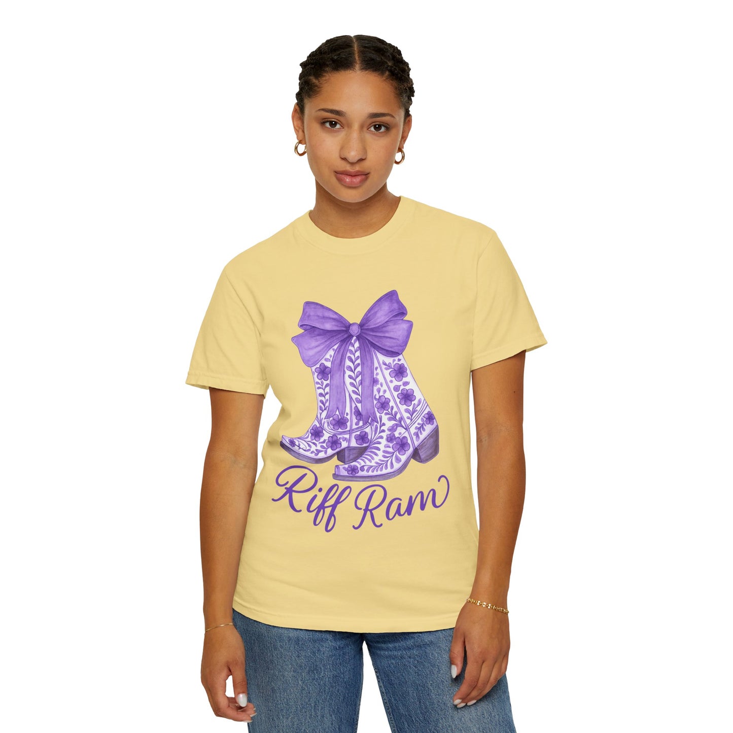 Purple Cowboy Boots T-Shirt | Western Style Tee, Festival Wear, Country Music Shirt, Gift for Horse Lovers, Casual Chic