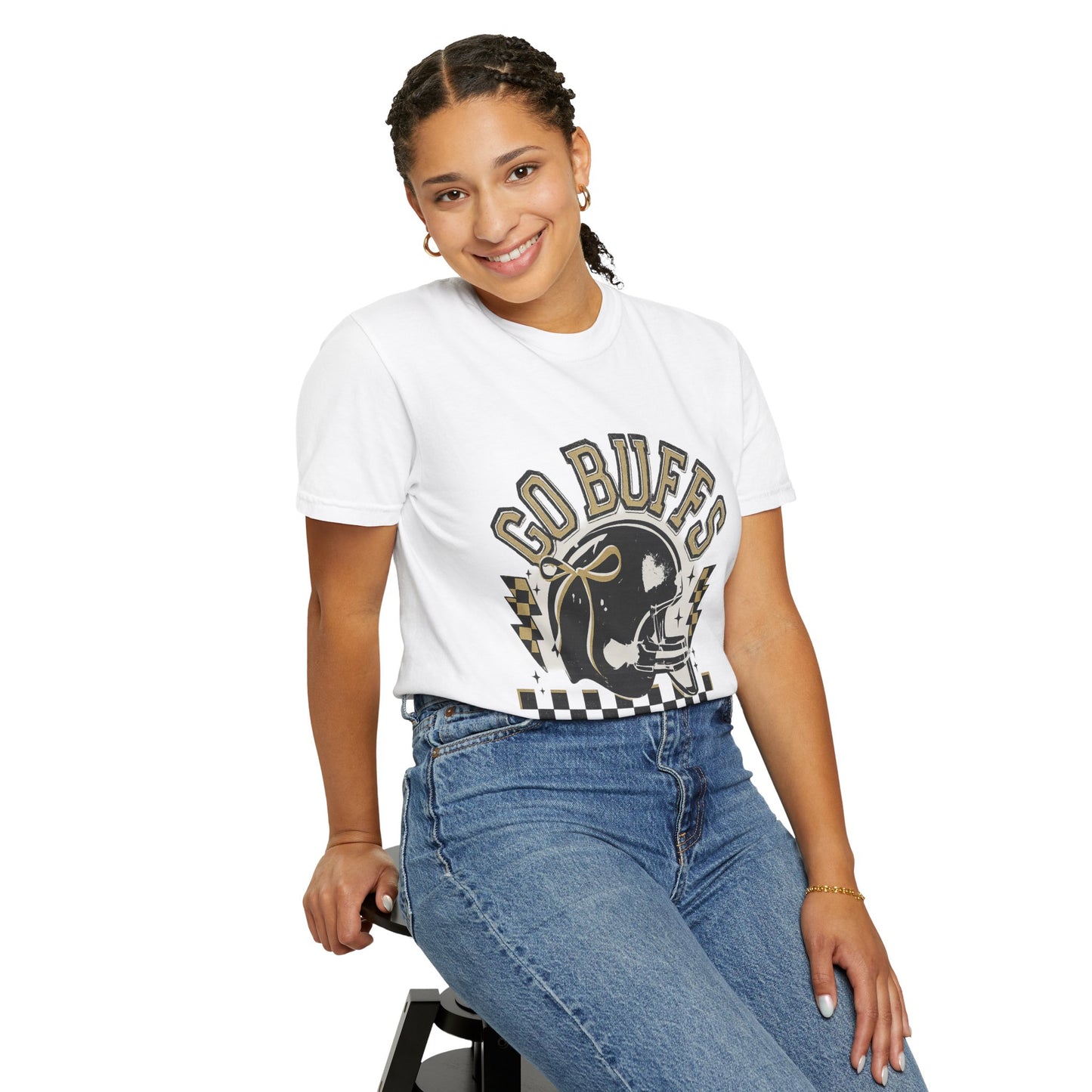 Vintage Sports Fan T-Shirt - Go Buffs Graphic Tee