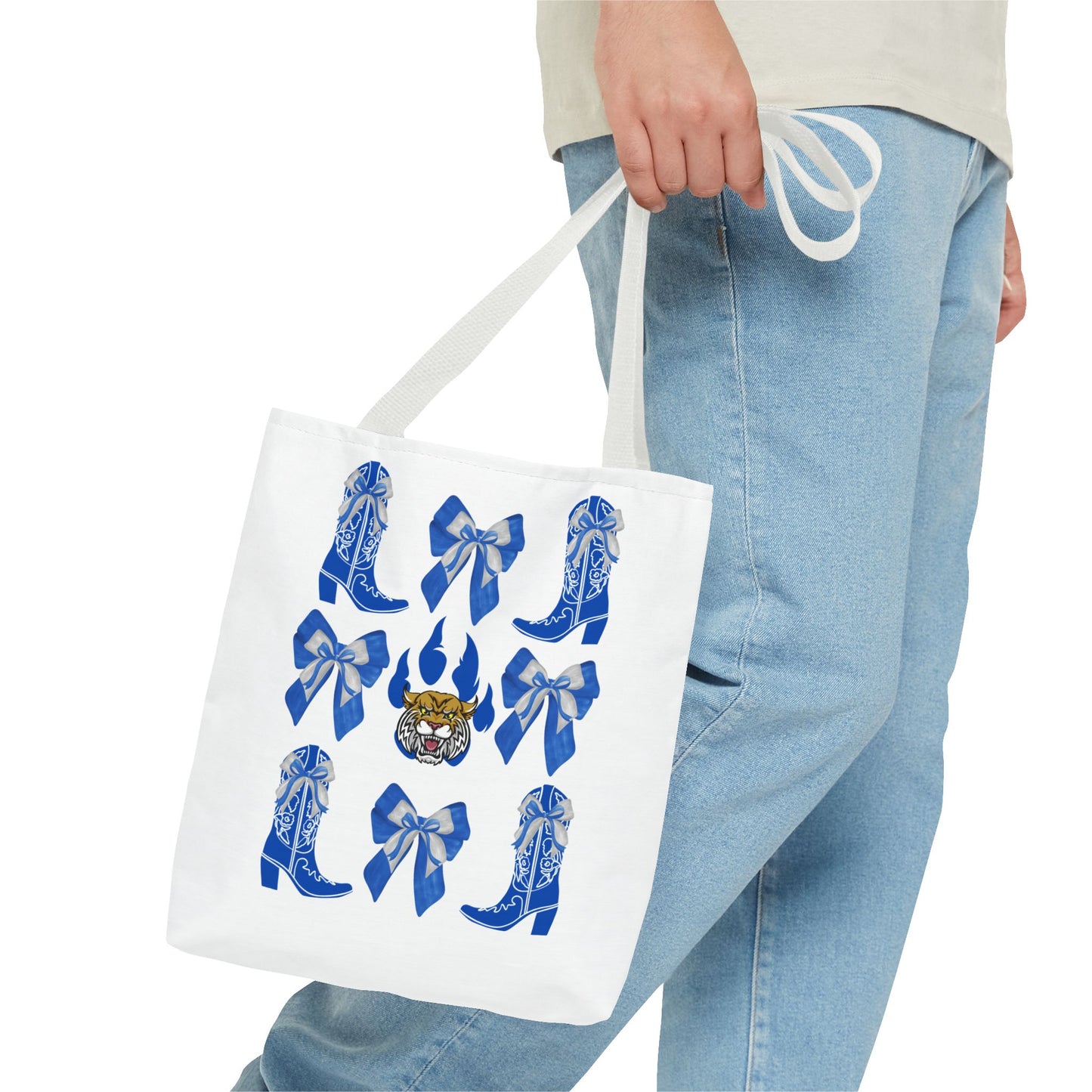 KY wildcats Stylish Blue Cowboy Boots Tote Bag, Kentucky Wildcats Fan, Kentucky Game Day, UK Wildcats, Kentucky Alumni, Graduation Gift, Lexington KY Gift