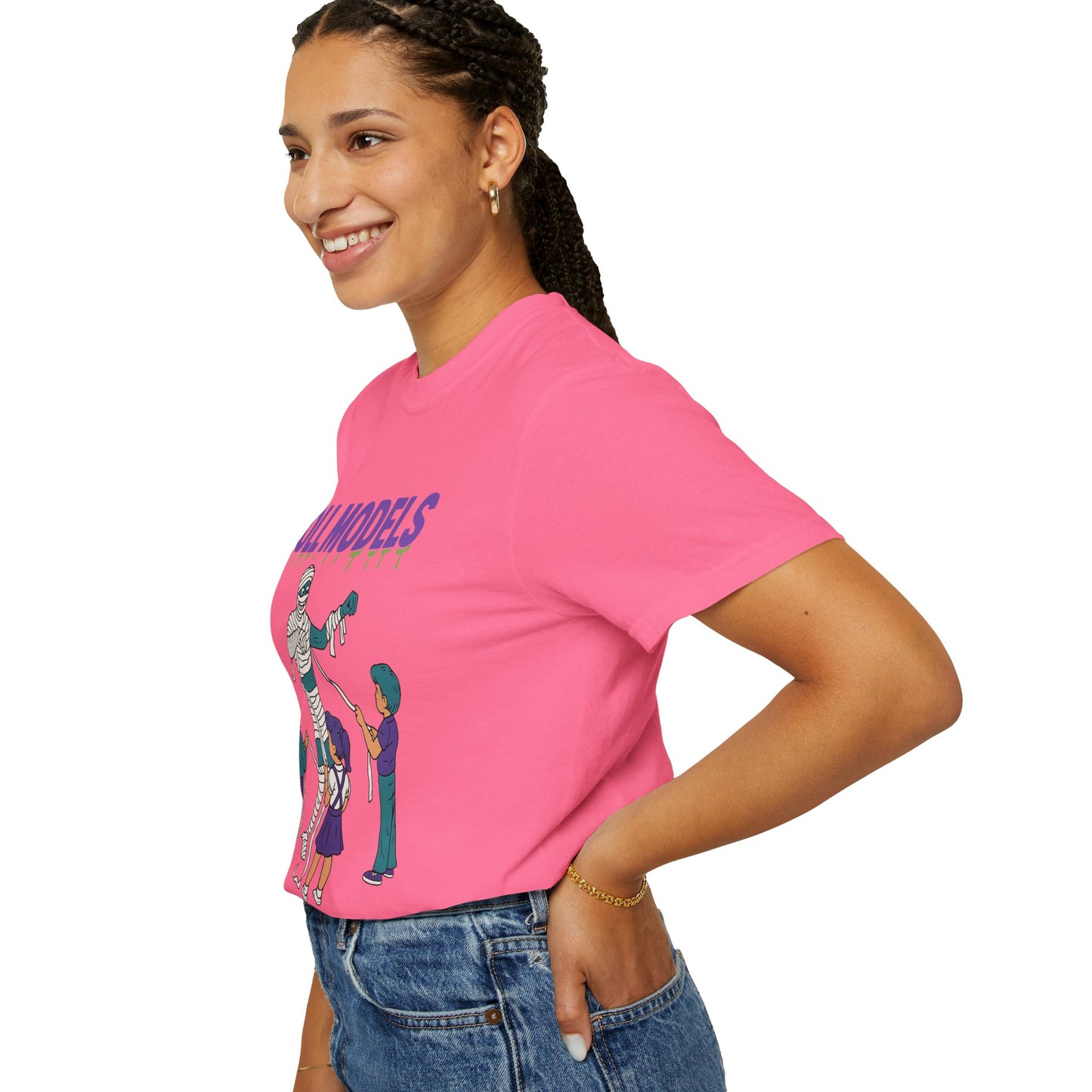 Mummy Roll Models T-Shirt, Cute Halloween Shirt, Kids Costume Tee, Family Fun Outfit, Retro Graphic Top, Vintage Style Tee