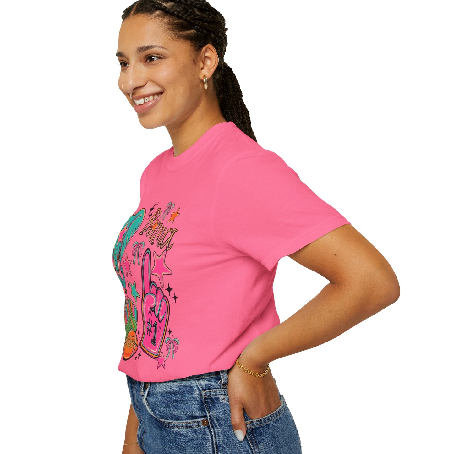 Preppy Neon Elephant Fan T-Shirt