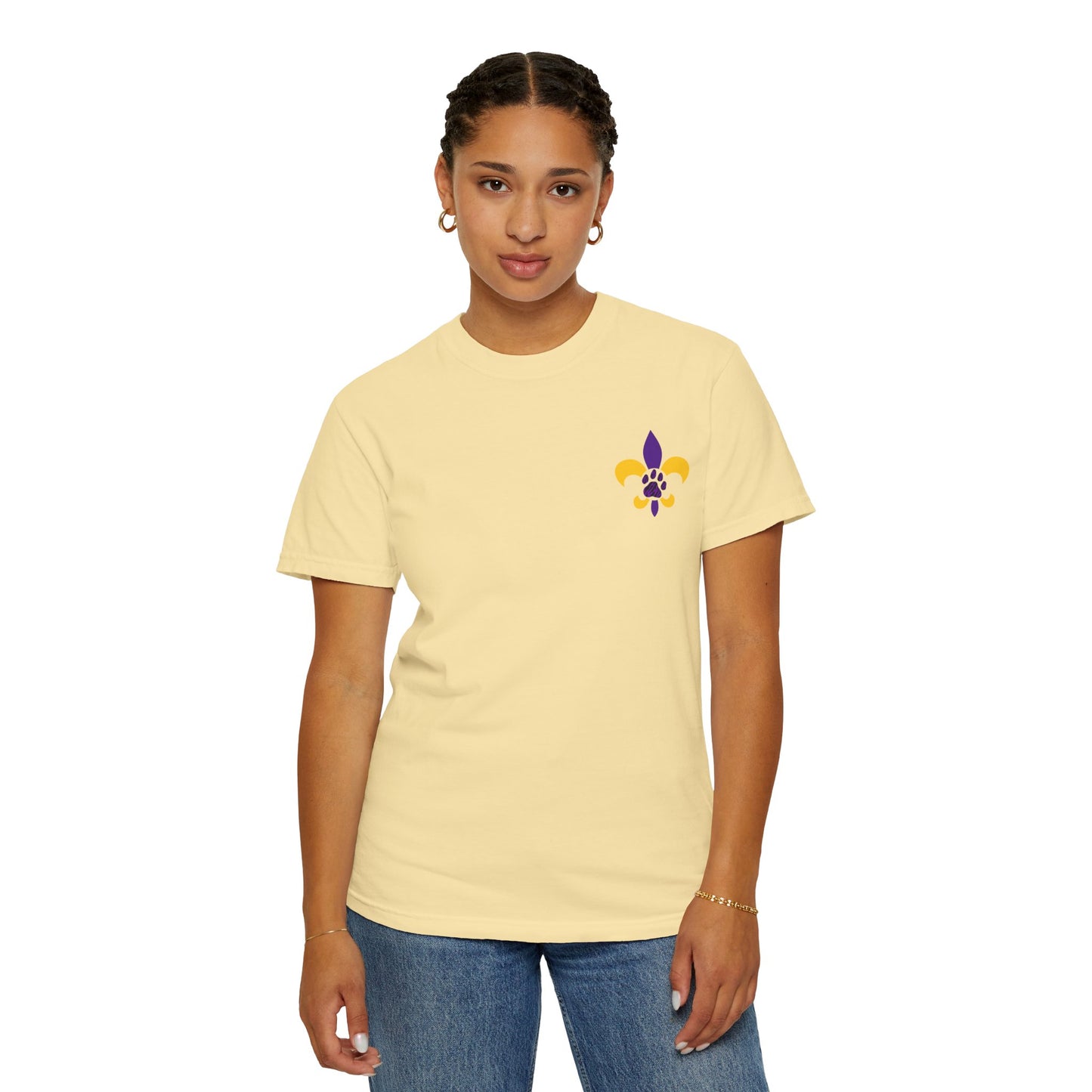 Baton Rouge Spirit T-Shirt - Unisex Garment-Dyed Tee for Game Day, College Football, Mardi Gras, Team Pride, Casual Wear