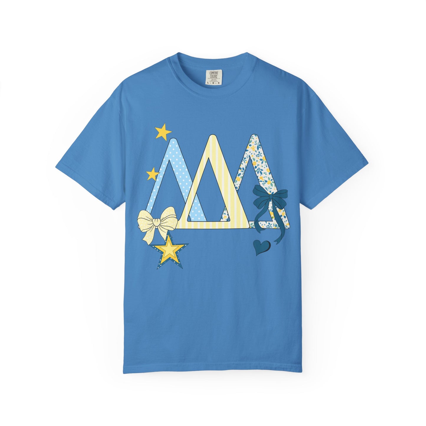 Whimsical yellow and blue Graphic T-Shirt