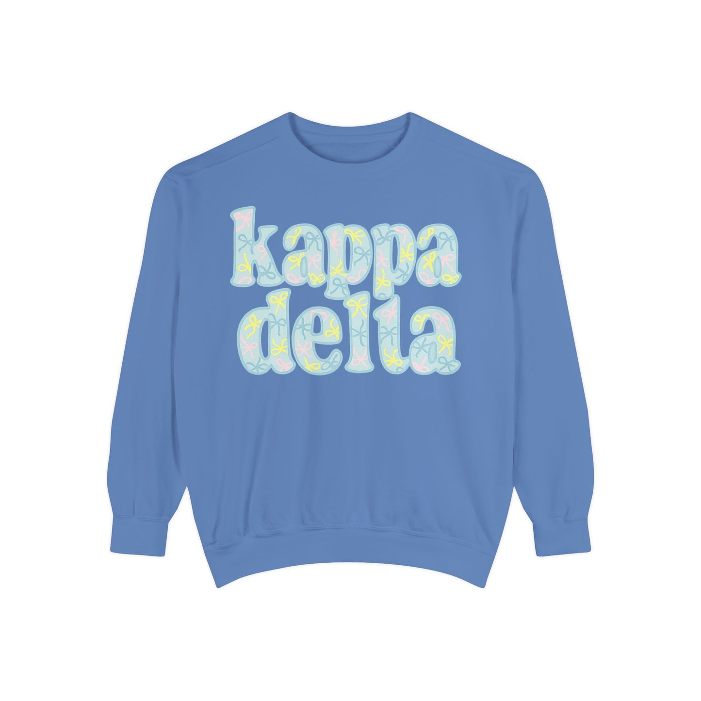 Sorority Sisters Cozy Sweatshirt - KaDelta Unisex Garment-Dyed