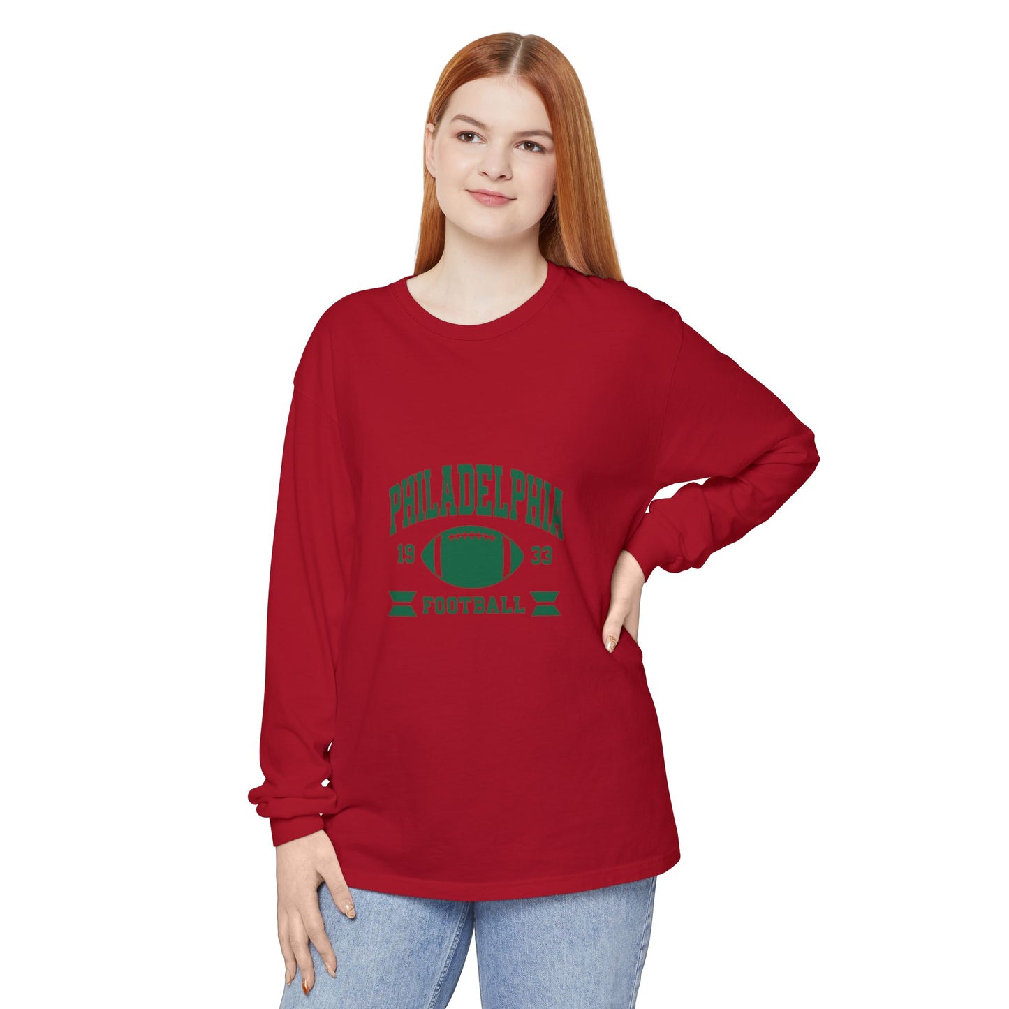 Vintage Philadelphia Football Long Sleeve T-Shirt