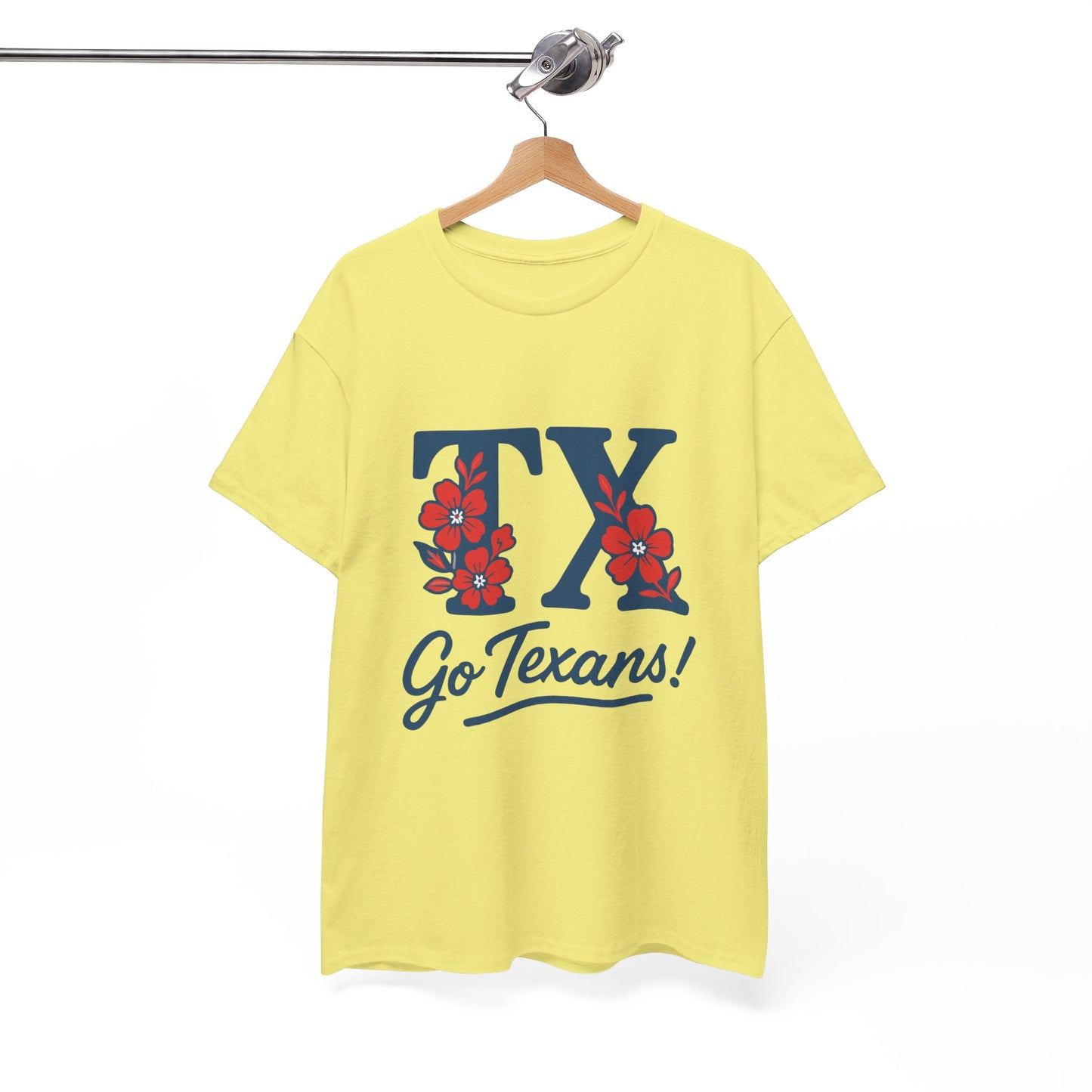 Texas Pride Unisex Cotton Tee | Go Texans! T-Shirt, Casual Wear, Game Day Shirt, Gift for Fans, Spring/Summer Style