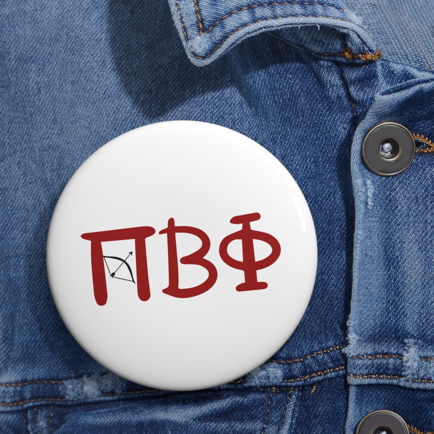 pi Beta Phi Custom Pin Buttons with Greek Letters, Personalized Buttons for Sororities/Fraternities, Unique Gifts for College Students, Dorm [...]