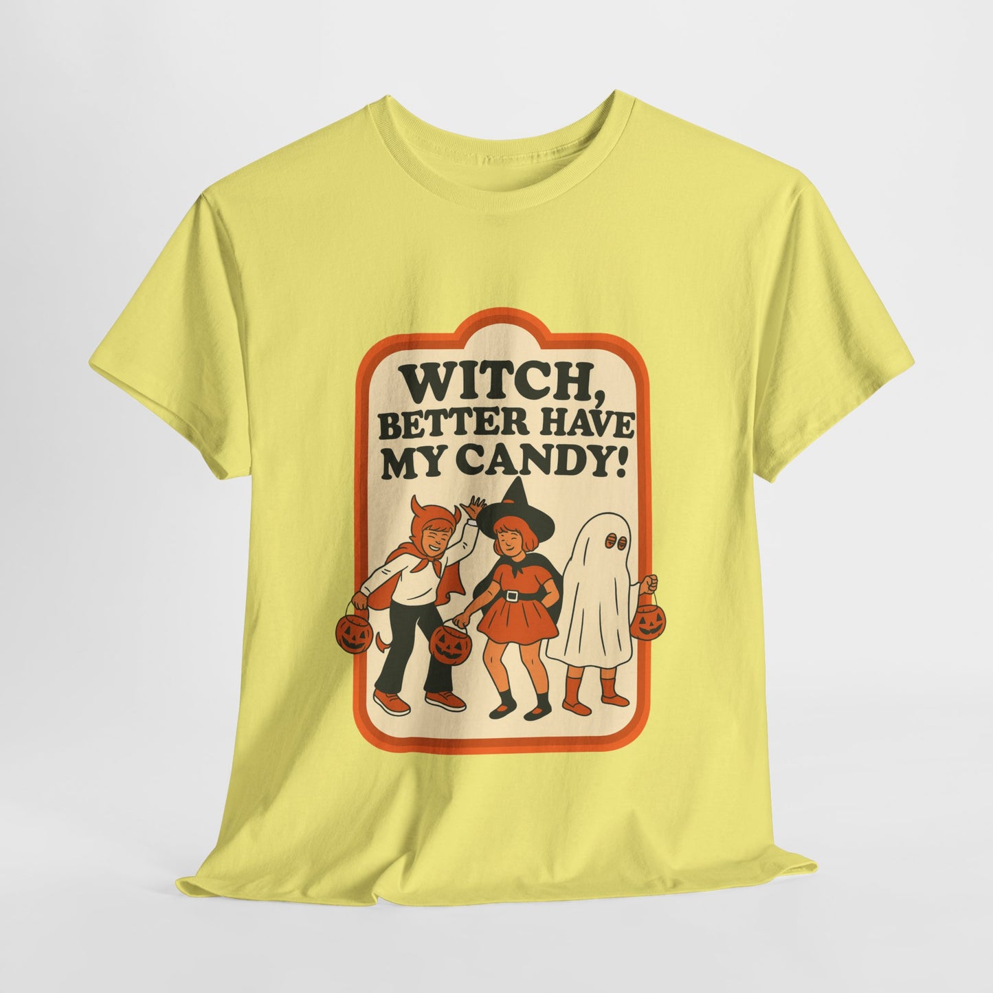 Halloween Witch Candy Tee - Unisex Cotton Shirt