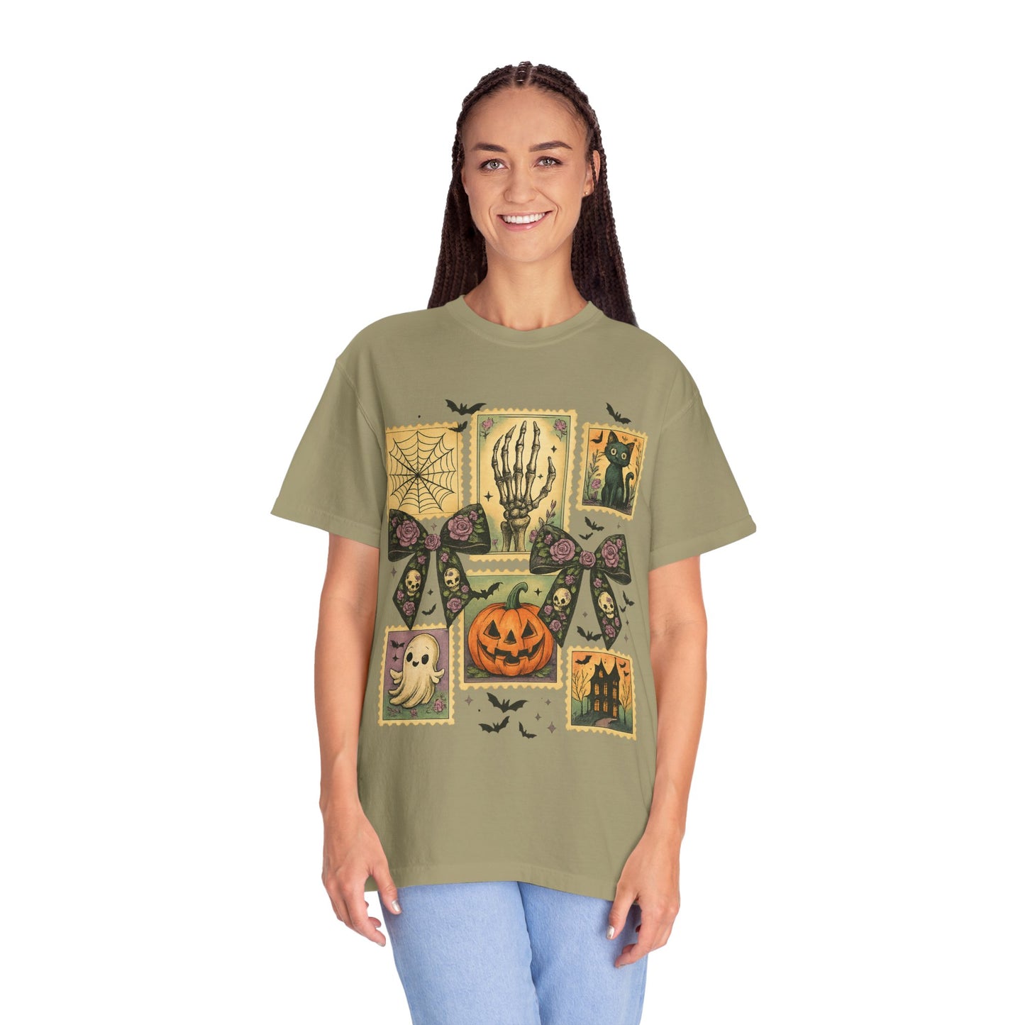 Halloween-Themed Unisex T-Shirt - Spooky Vibes for Fall Celebrations, Ghost Lovers Gift, Costume Party Essential, Cozy Autumn Tee