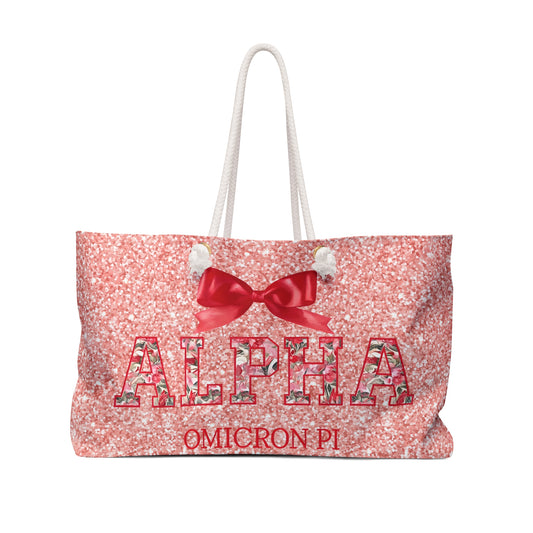 AOPI Sparkling Sorority Weekender Bag, Perfect for Travel, Gifts for Sorority Sisters, Glitzy Bag for Getaways, Weekend Trips, Pink Glitter [...]