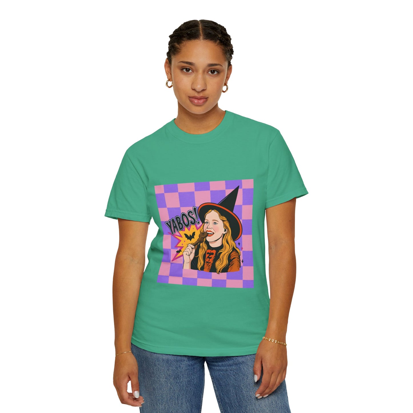 Witchy Vibes T-shirt - Yabos Graphic Tee, Cute Halloween Shirt, Unisex Funny Costume Top, October Celebration Attire, Gift for Witch Lovers