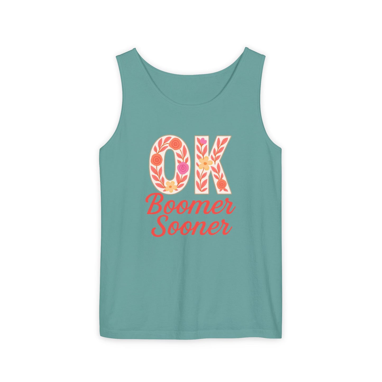 Oklahoma Comfort Colors Tank, Trendy Garment-Dyed Tank Top, OK Boomer Sooner, Casual Summer Wear, Gift for Graduates