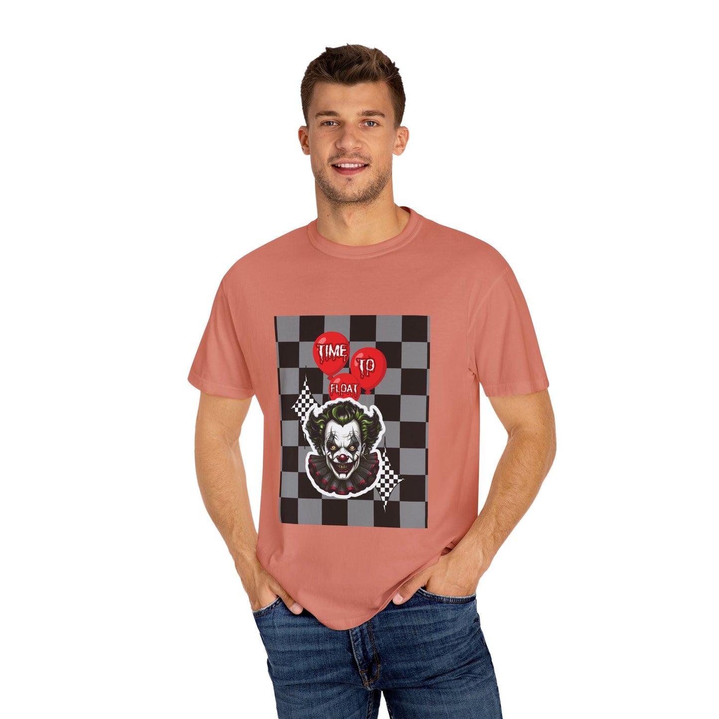 Creepy Clown Graphic T-Shirt, Halloween Costume Tee, Unisex Horror Shirt, Fun Gift for Fans, Graphic Novelty Wear, Casual Outfit