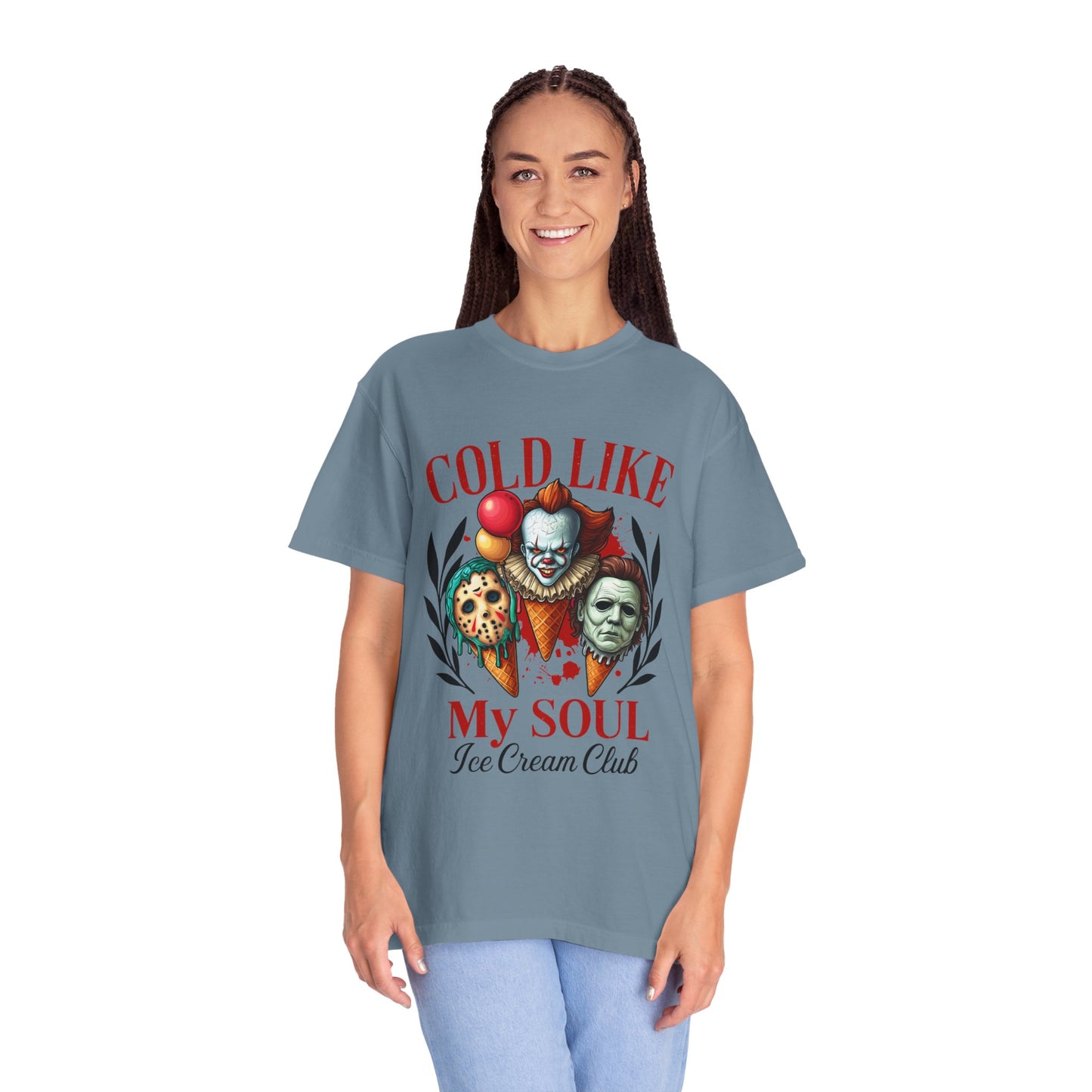 Chilling Soul T-Shirt, Vintage Horror Tee, Unisex Graphic Shirt, Ice Cream Lovers Gift, Fun Movie Merch