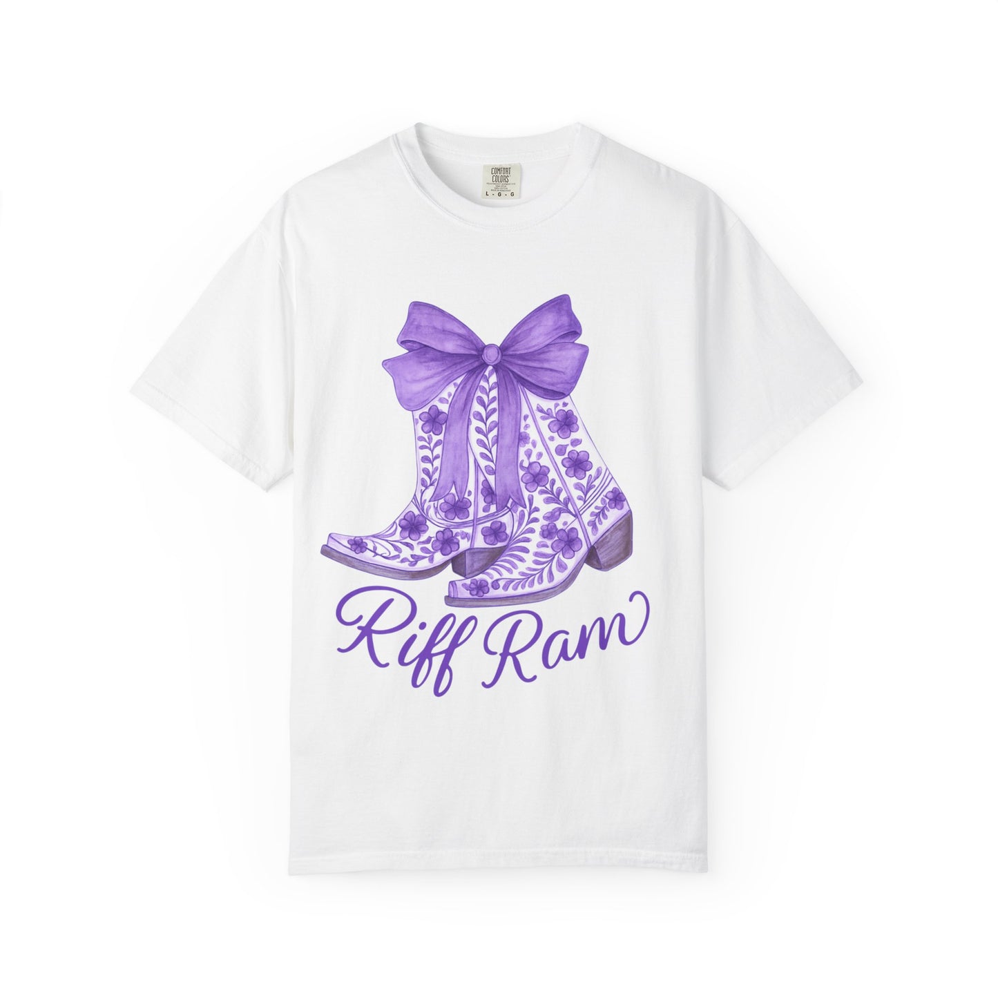 Purple Cowboy Boots T-Shirt | Western Style Tee, Festival Wear, Country Music Shirt, Gift for Horse Lovers, Casual Chic