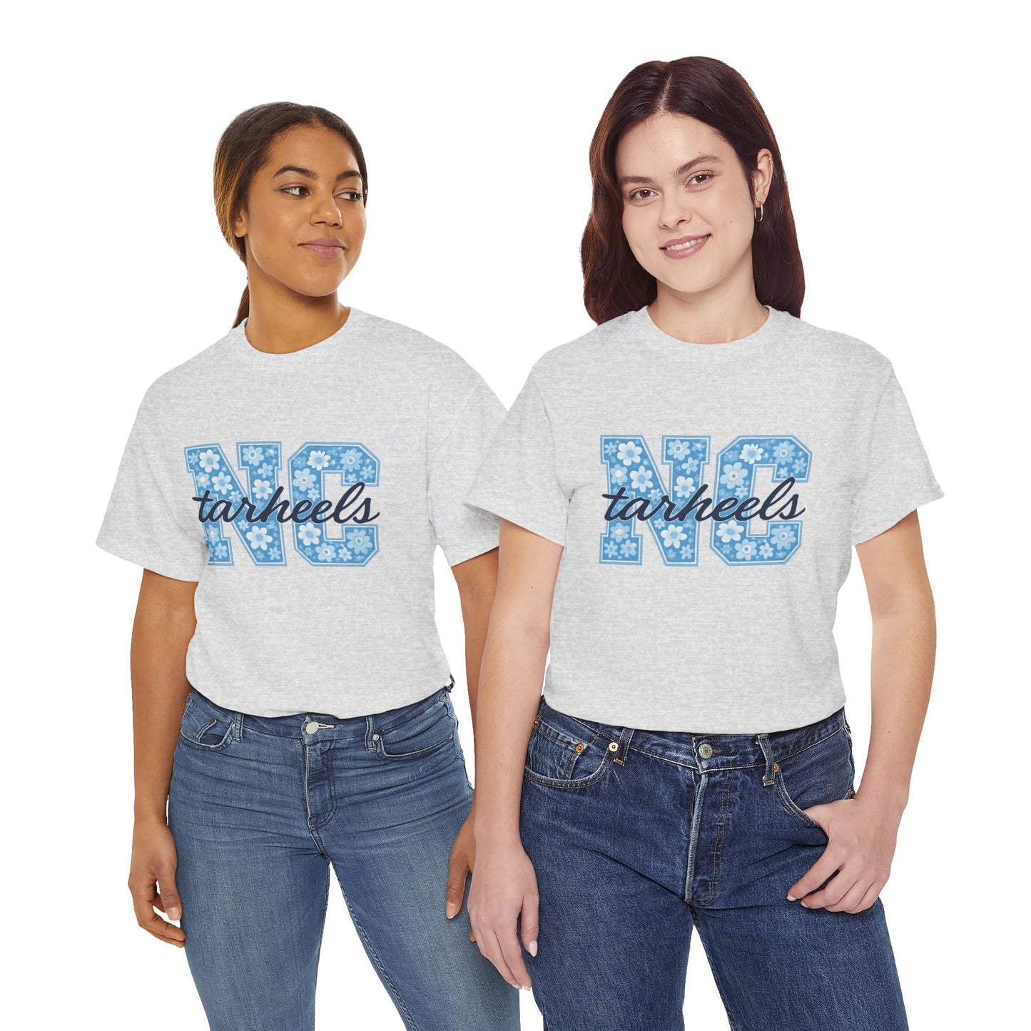 North Carolina Tarheels Unisex Heavy Cotton Tee, College Spirit Wear, Men's and Women's Casual T-Shirt, School Pride Apparel, Gift for Fans