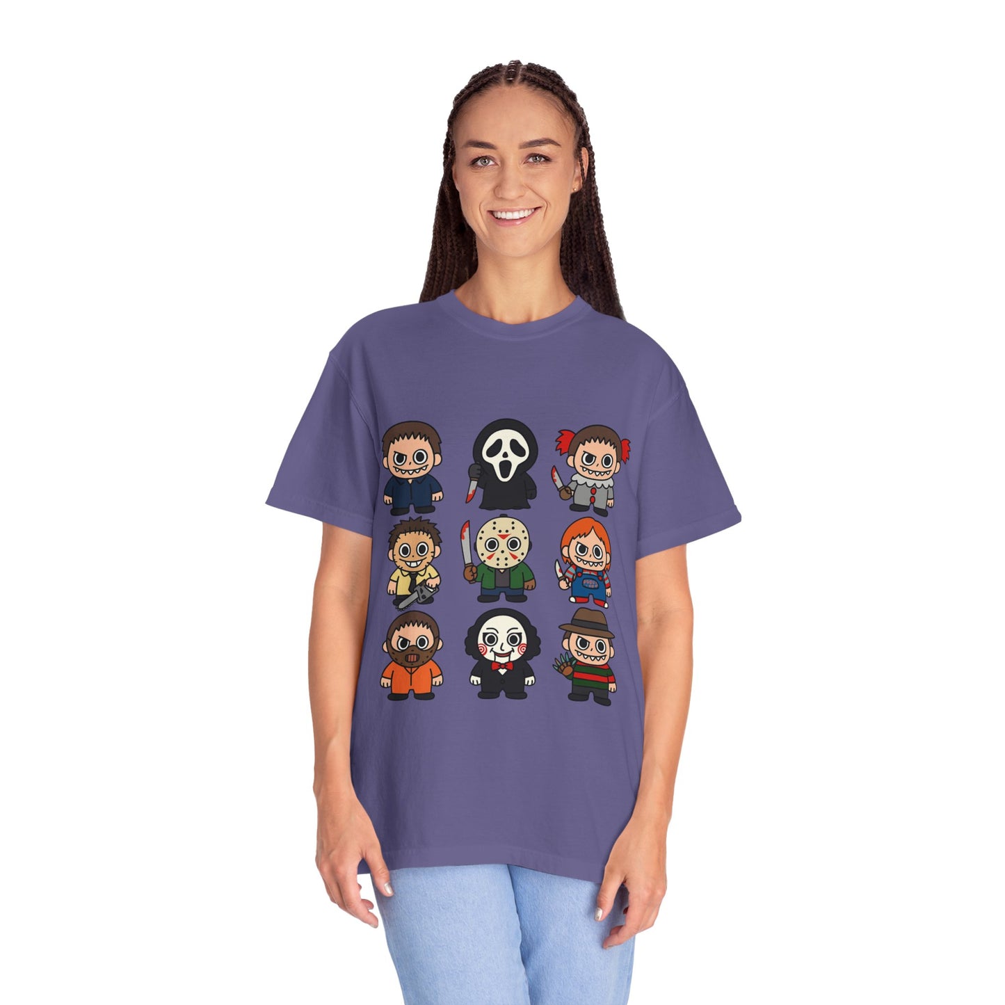 Pop Culture Horror Character T-Shirt, Unisex Tee, Halloween Tee, Horror Movie Merch, Funny Graphic Shirt, Gift for Horror Fans
